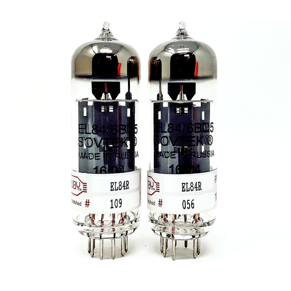 Ruby tubes EL84 SOVTEK Matched Tubes QUAD ( pack of 4) - HIENDGUITAR HIENDGUITAR tube