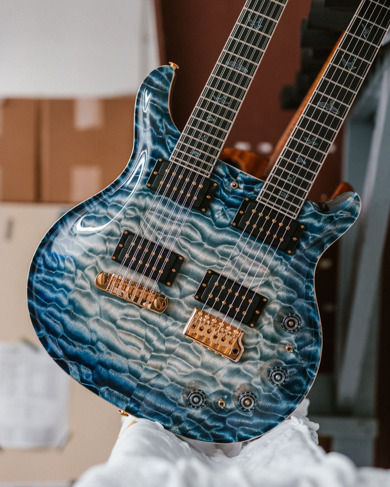 PRS Private stock Doubleneck indigo glow PS 10942 0383427