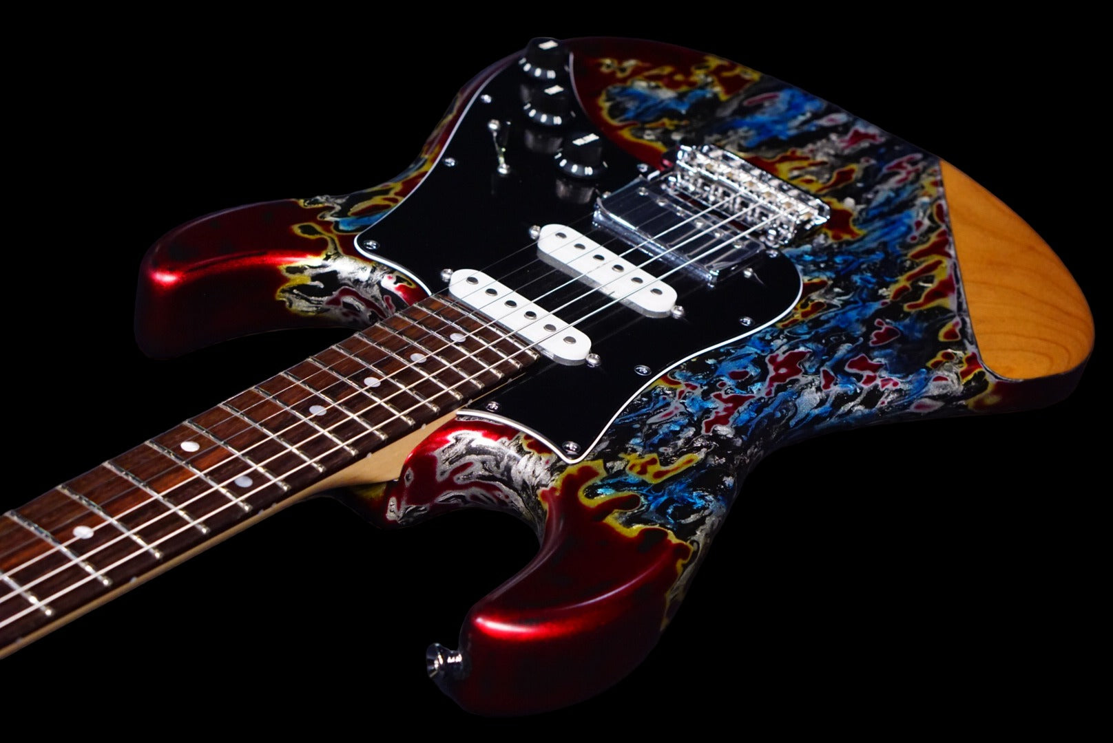 James tyler Studio Elite Burning Water 23327 - HIENDGUITAR James Tyler GUITAR