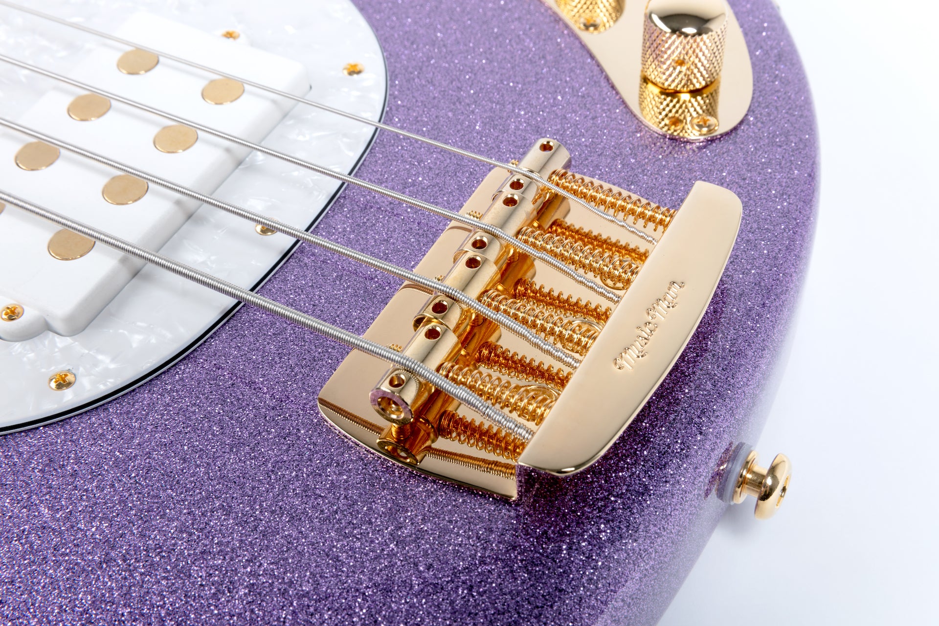 Ernie Ball Music Man StingRay Special 5 H Bass Guitar - Amethyst Sparkle with Rosewood Fingerboard F94930 - HIENDGUITAR Musicman bass