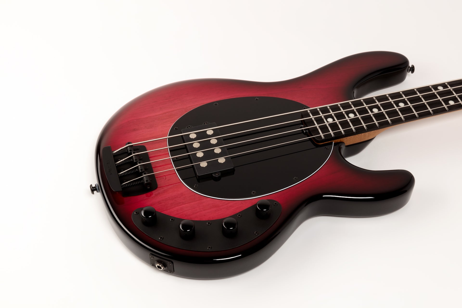Ernie Ball Music Man StingRay Special 4 H Bass Guitar - Raspberry Burst with Ebony Fingerboard F95360 - HIENDGUITAR Musicman bass