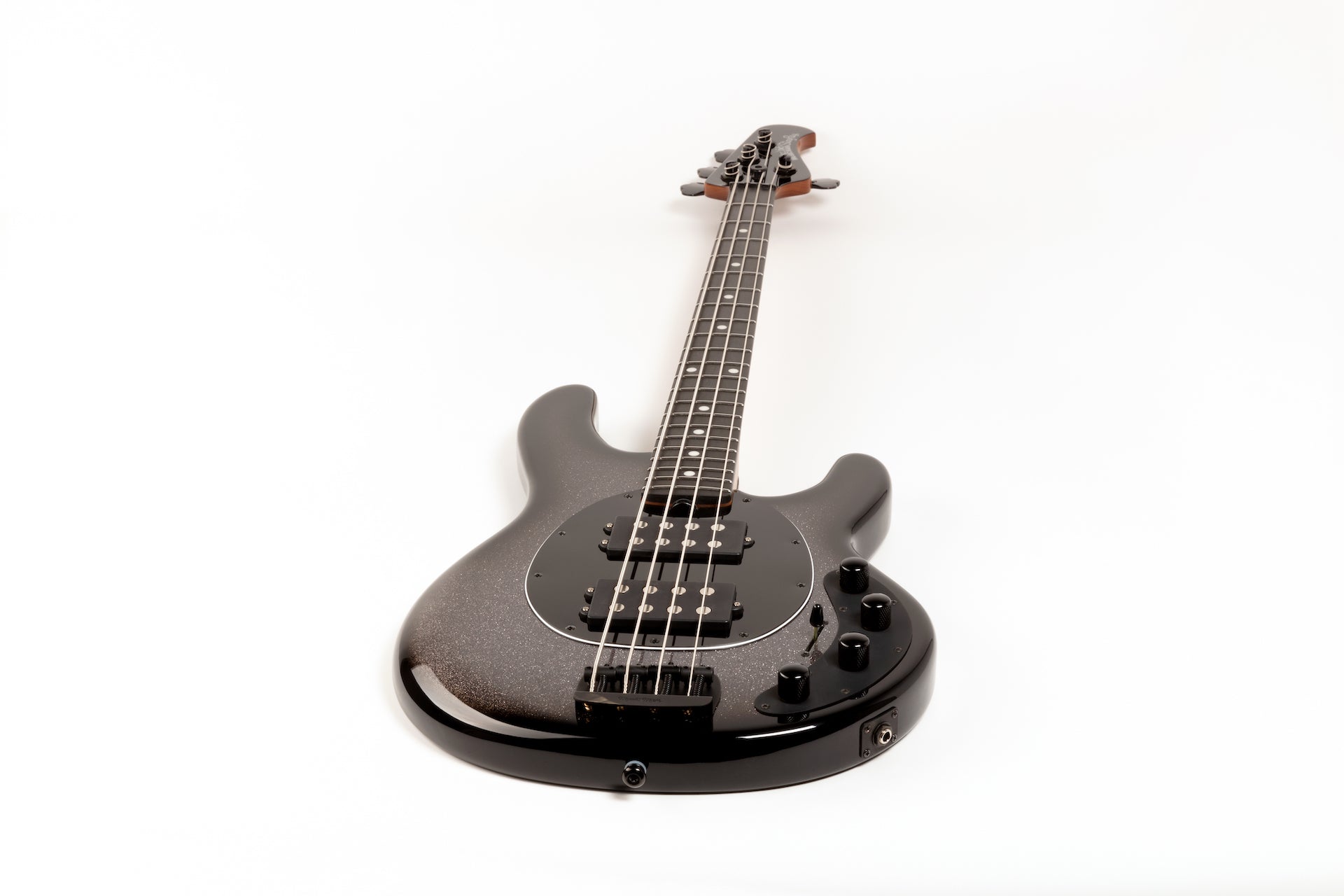 Ernie Ball Music Man StingRay Special 4 HH Bass Guitar - Smoked Chrome with Ebony Fingerboard F95176 - HIENDGUITAR Musicman bass