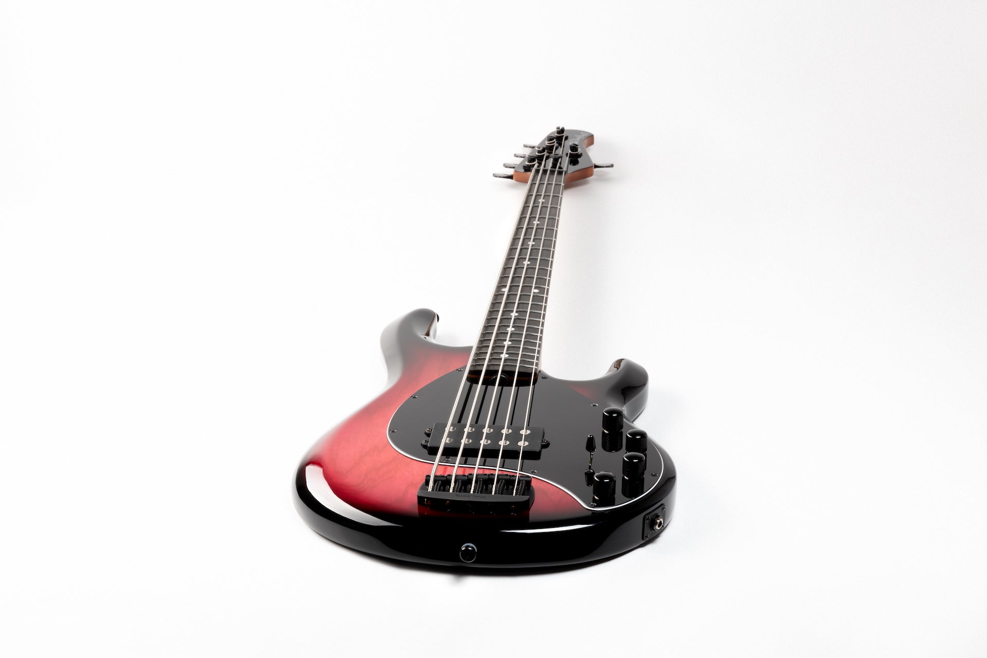 Ernie Ball Music Man StingRay Special 5 H Bass Guitar - Raspberry Burst with Ebony Fingerboard F96484 - HIENDGUITAR   Musicman bass