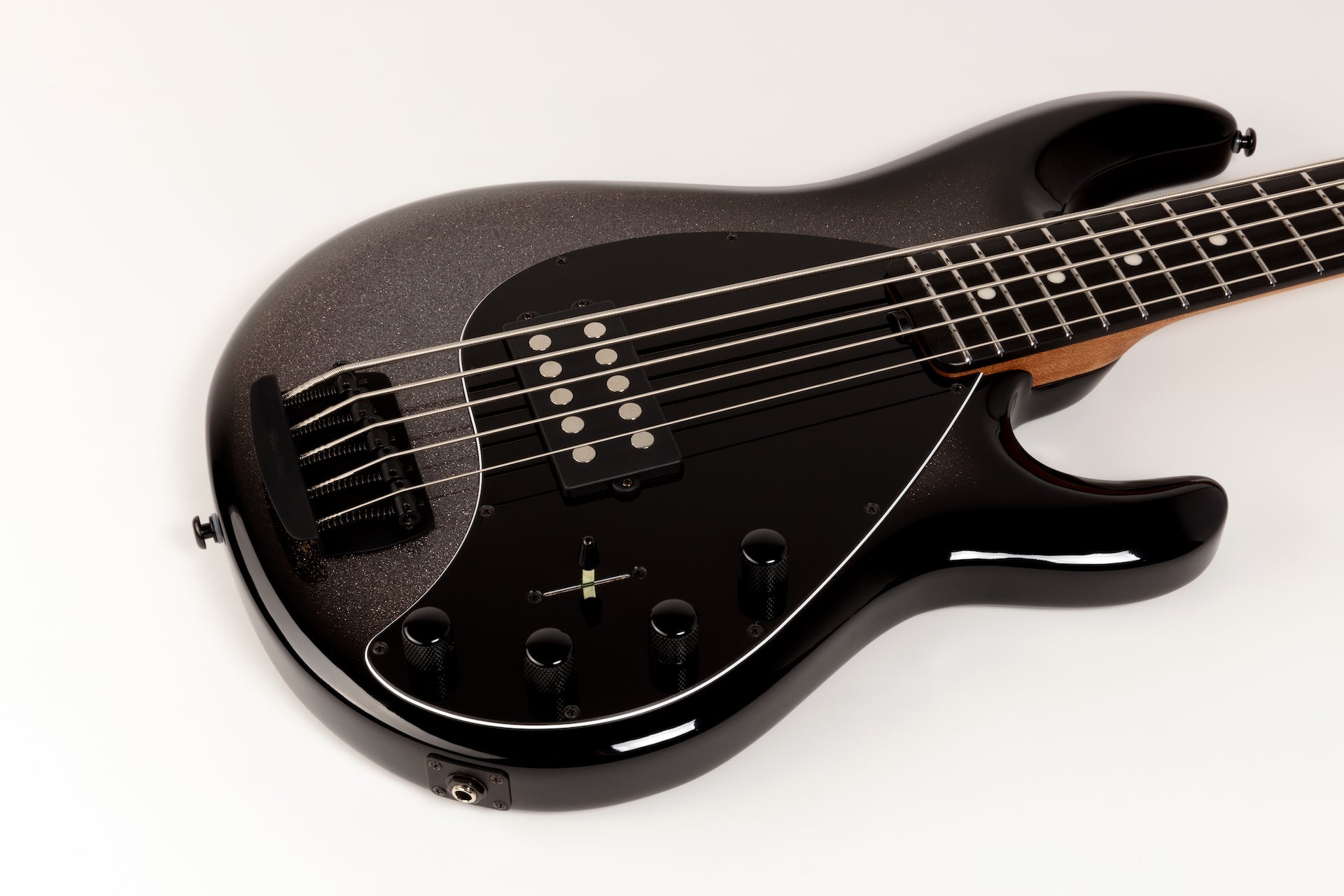 Ernie Ball Music Man StingRay Special 5 H Bass Guitar - Smoked Chrome with Ebony Fingerboard F97540 - HIENDGUITAR Musicman bass