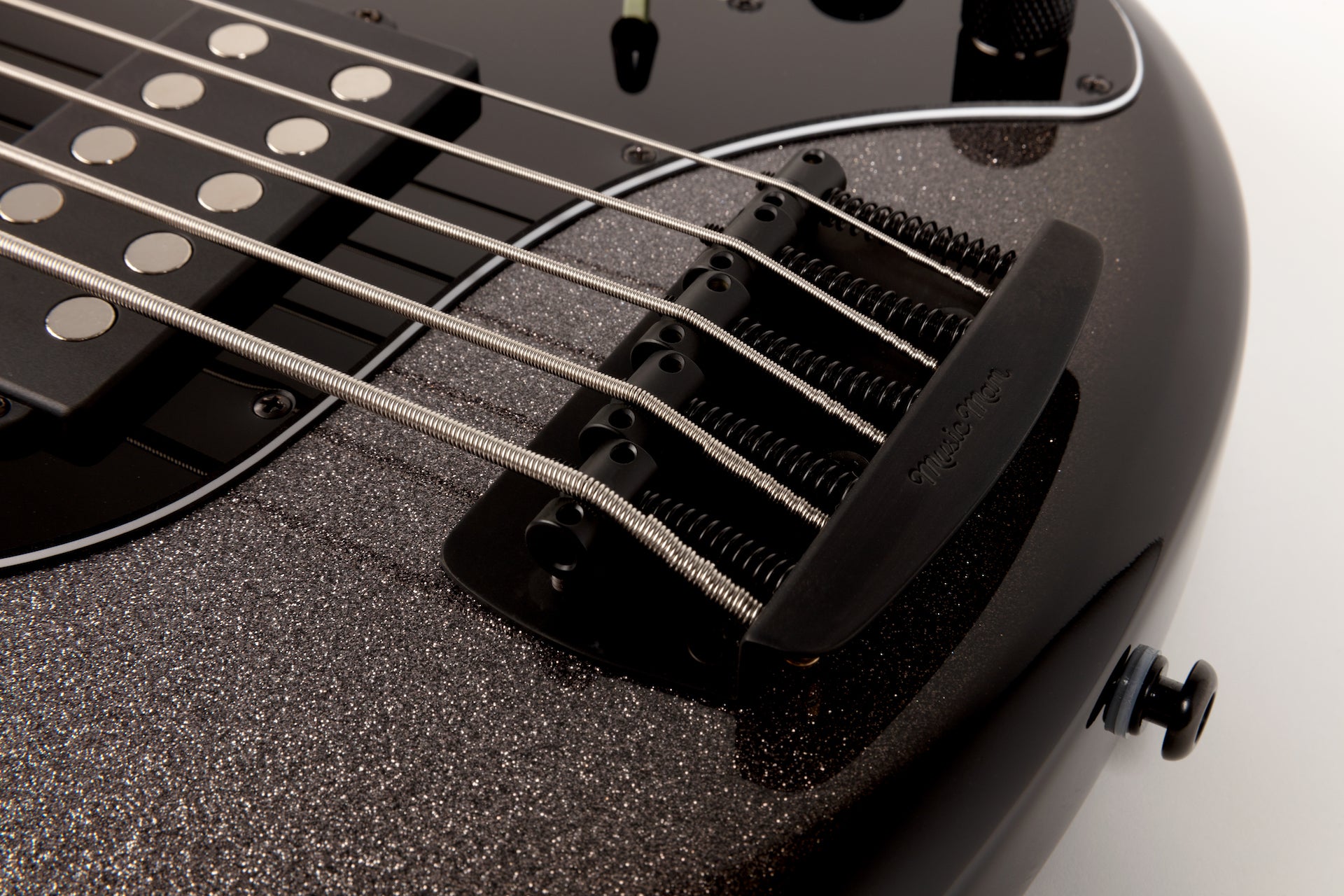 Ernie Ball Music Man StingRay Special 5 H Bass Guitar - Smoked Chrome with Ebony Fingerboard F97540 - HIENDGUITAR Musicman bass