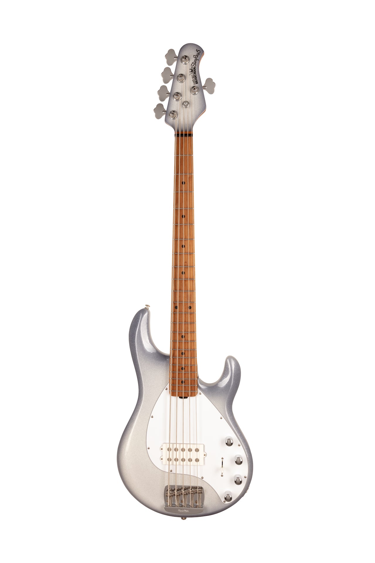 Ernie Ball Music Man StingRay Special 5 H Bass Guitar - Snowy Night with Maple Fingerboard F95745 - HIENDGUITAR Musicman bass