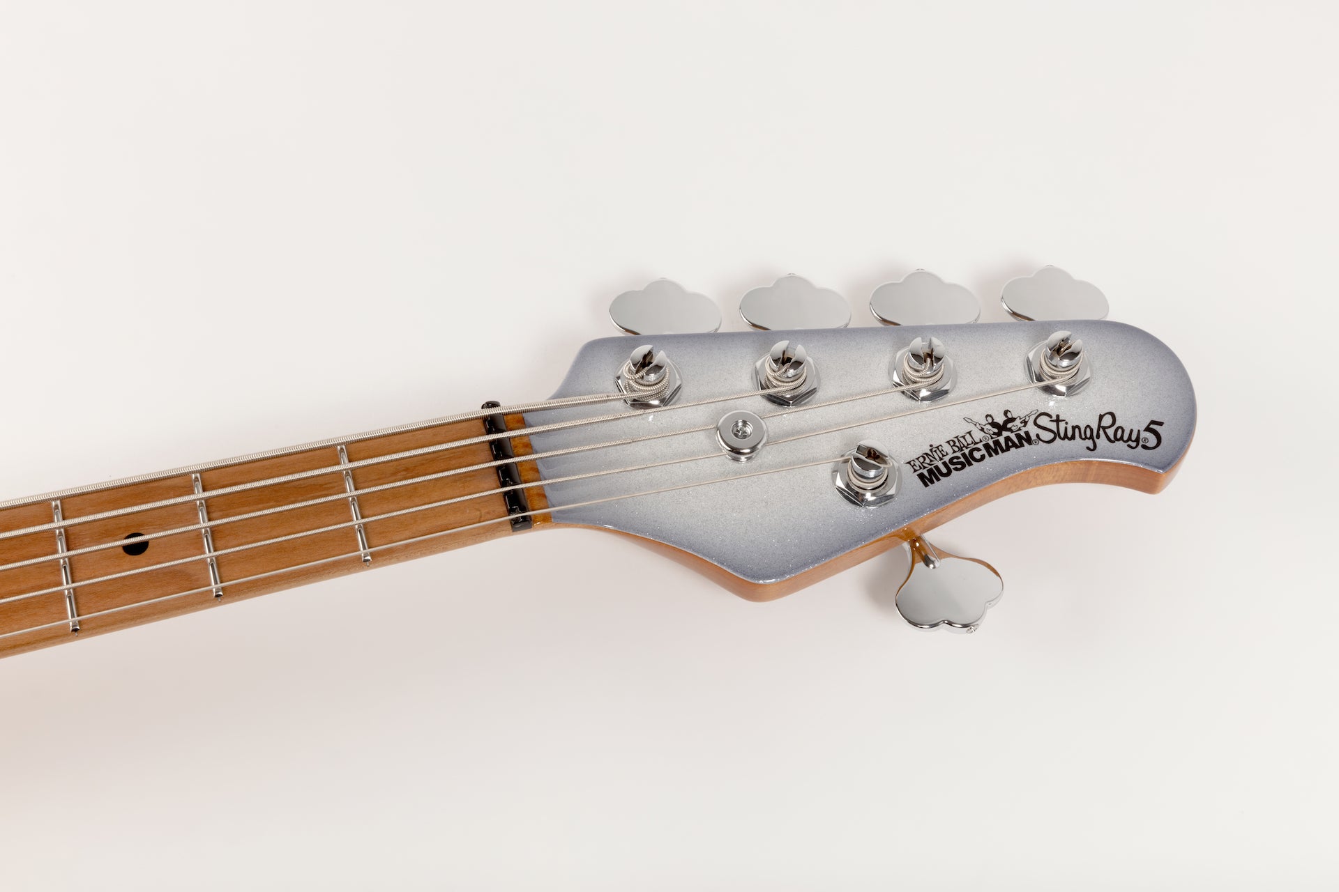 Ernie Ball Music Man StingRay Special 5 H Bass Guitar - Snowy Night with Maple Fingerboard F95745 - HIENDGUITAR Musicman bass