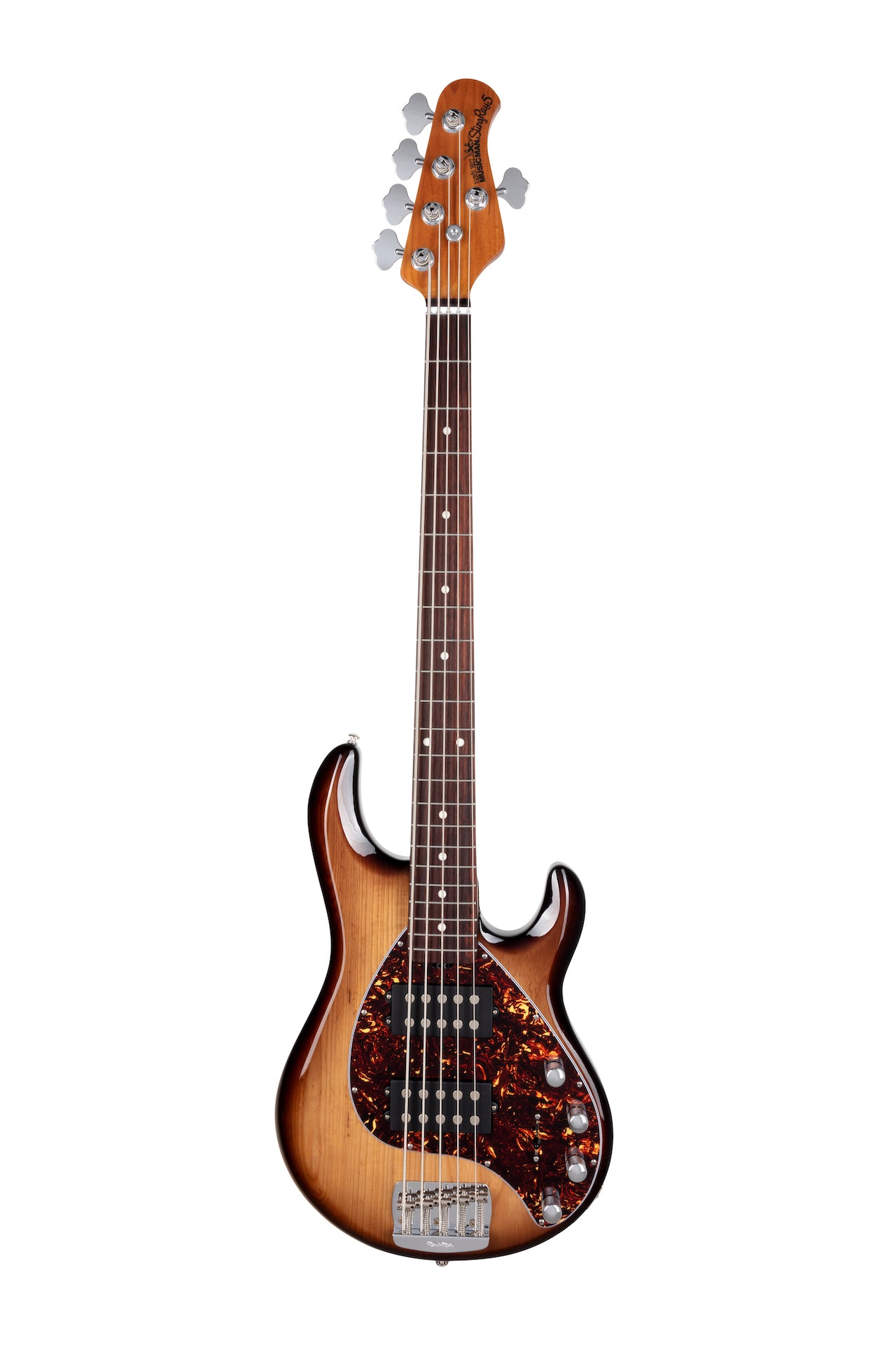 Ernie Ball Music Man StingRay Special 5 HH Bass Guitar - Burnt Ends with Rosewood Fingerboard F95676 - HIENDGUITAR Musicman bass