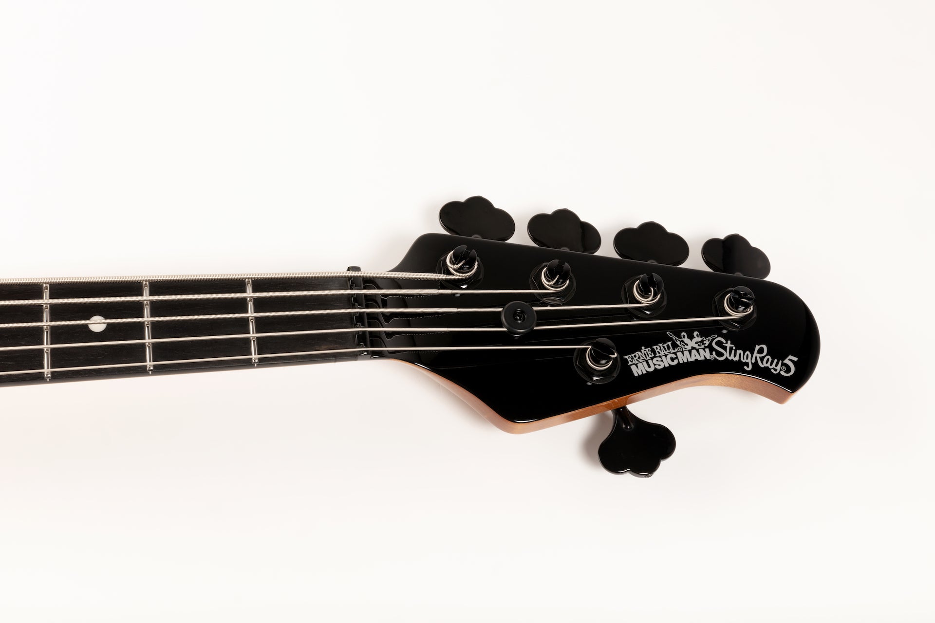 Ernie Ball Music Man StingRay Special 5 HH Bass Guitar - Smoked Chrome with Ebony F96546 Fingerboard - HIENDGUITAR Musicman bass