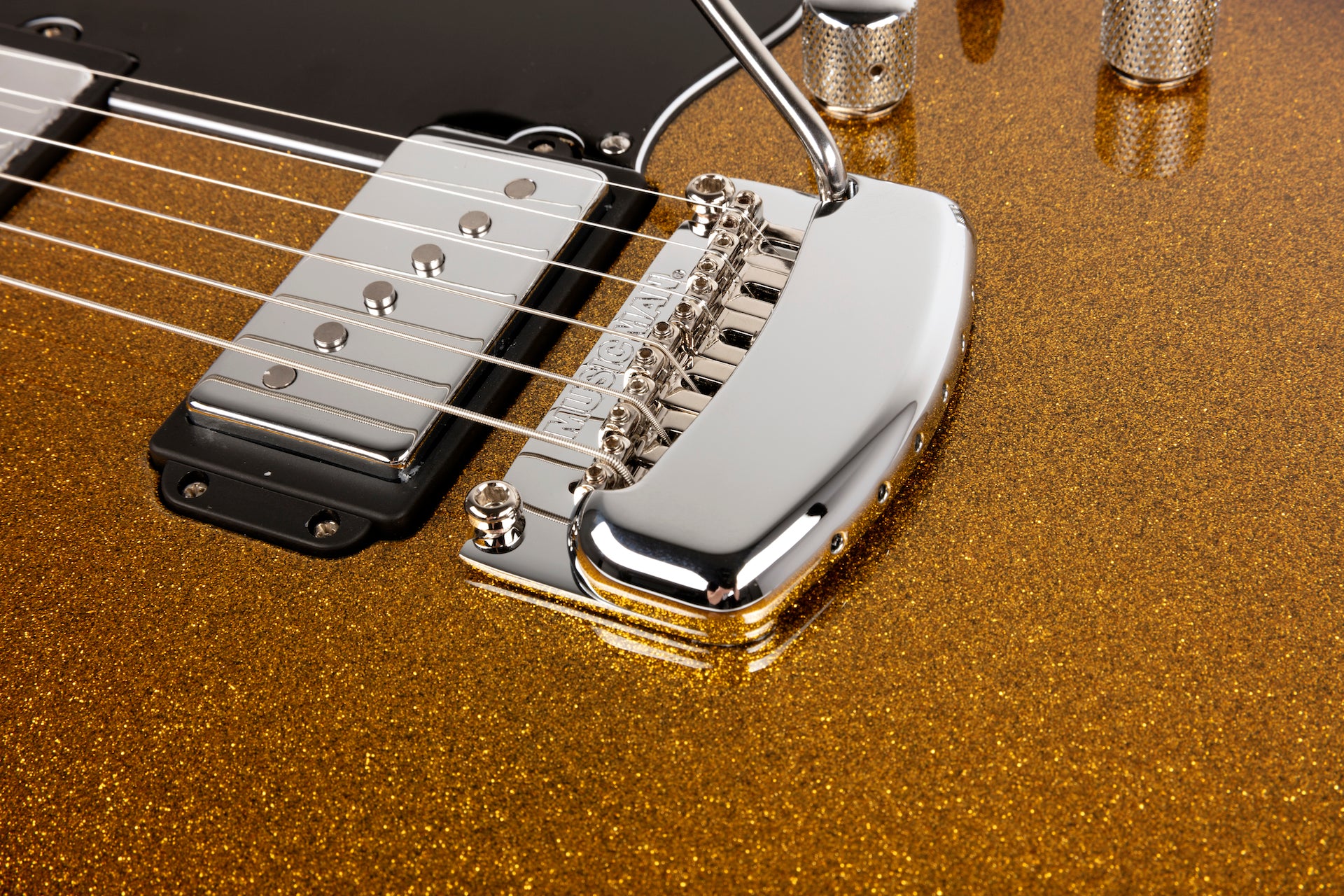 Ernie Ball Music Man Valentine Tremolo Electric Guitar - Tobacco Sparkle H00936 - HIENDGUITAR Musicman GUITAR