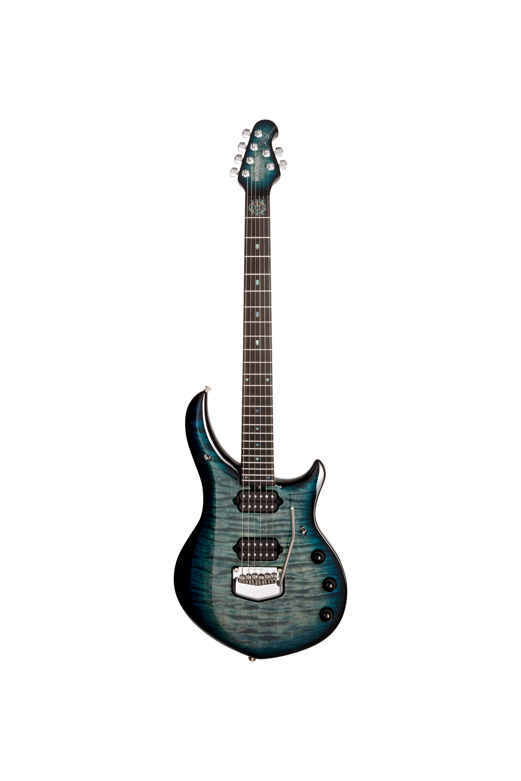 Ernie Ball Music Man John Petrucci Majesty Electric Guitar - Hydrospace with Ebony Fingerboard M014775 - HIENDGUITAR   Musicman GUITAR