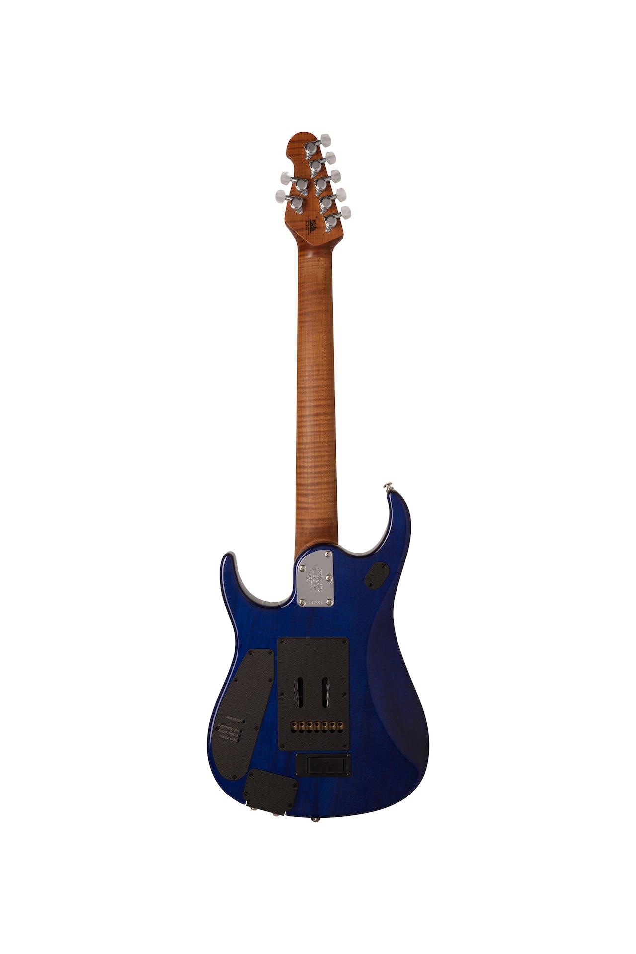 Ernie Ball Music Man JP15 7 Electric Guitar - Cerulean Paradise Quilt F94598 - HIENDGUITAR Musicman GUITAR