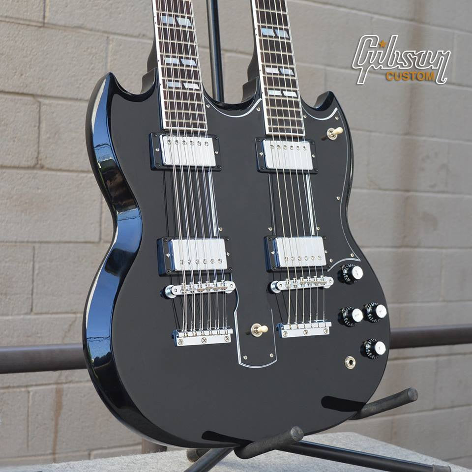 Gibson EDS 1275 Doubleneck ebony - HIENDGUITAR   Gibson GUITAR