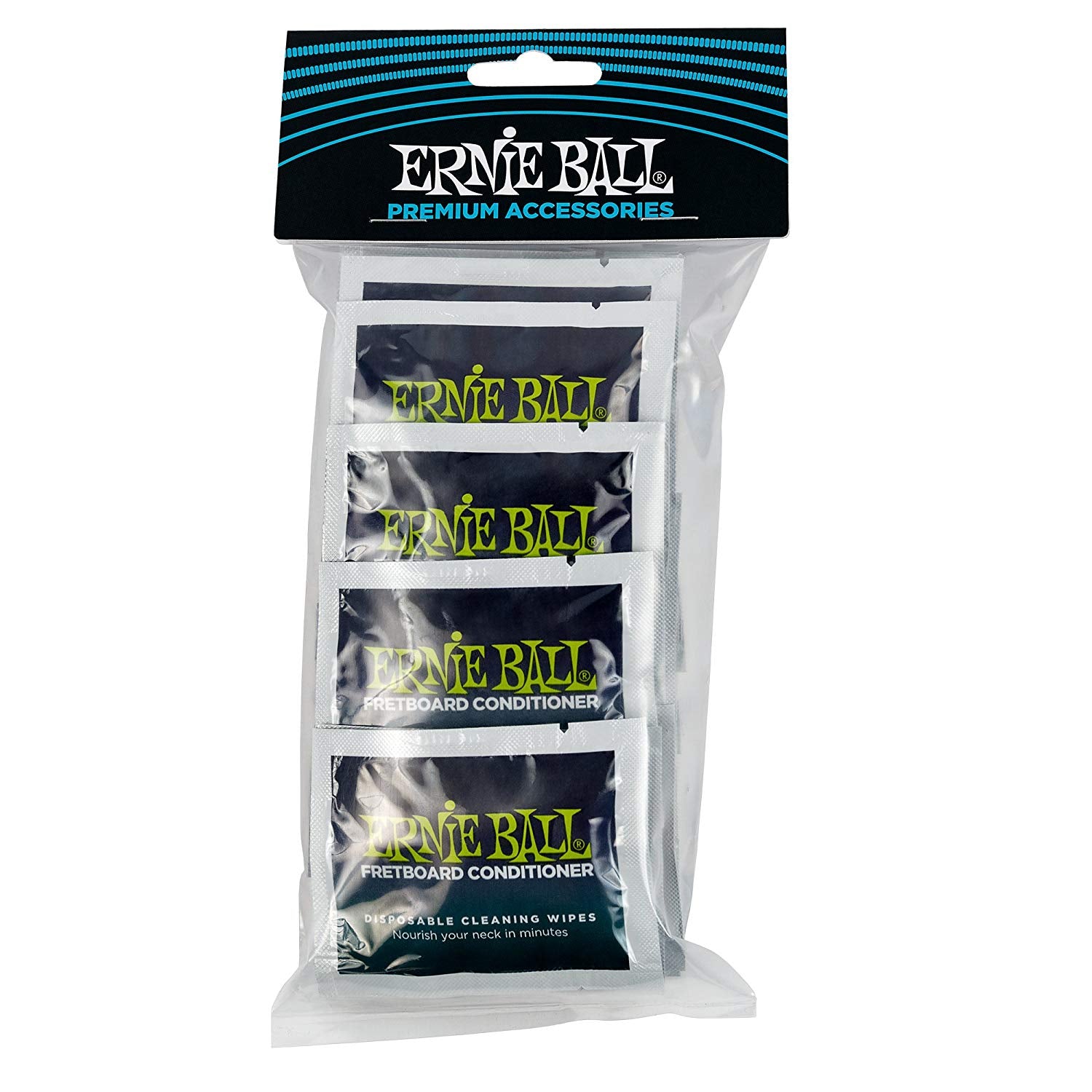 Ernie Ball Wonder Wipes Fretboard Conditioner 20 Pack - HIENDGUITAR Ernieball Misc. Accessories
