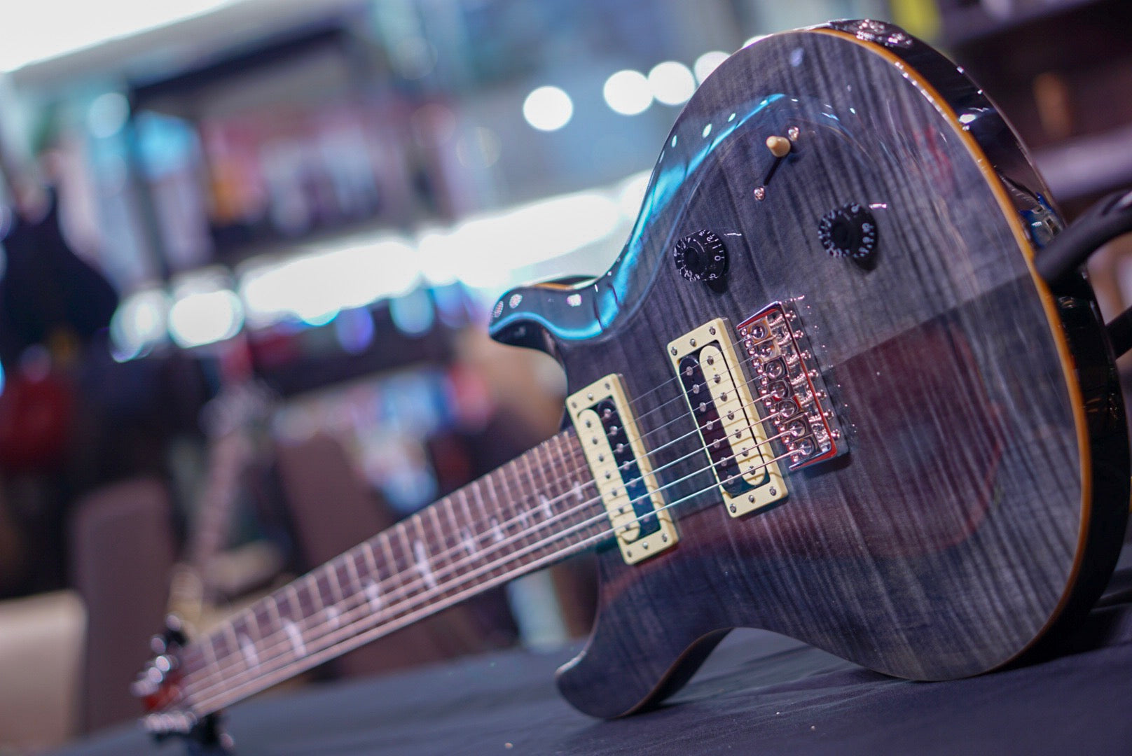 PRS SE SVN 7 String in gray black - HIENDGUITAR PRS SE GUITAR