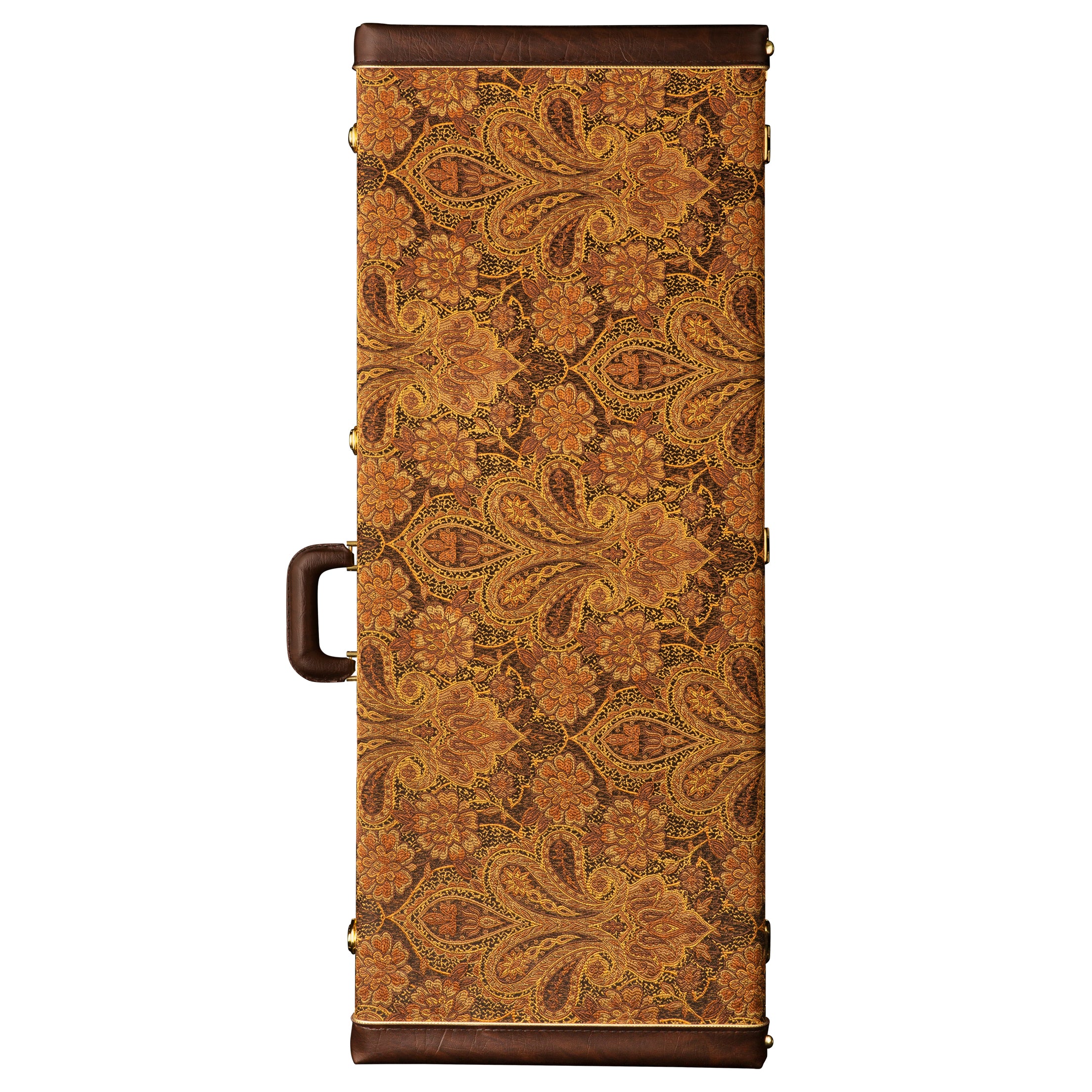 PRS Multi-Fit Guitar Case - Brown Paisley with Brown Interior - HIENDGUITAR PRS hard case