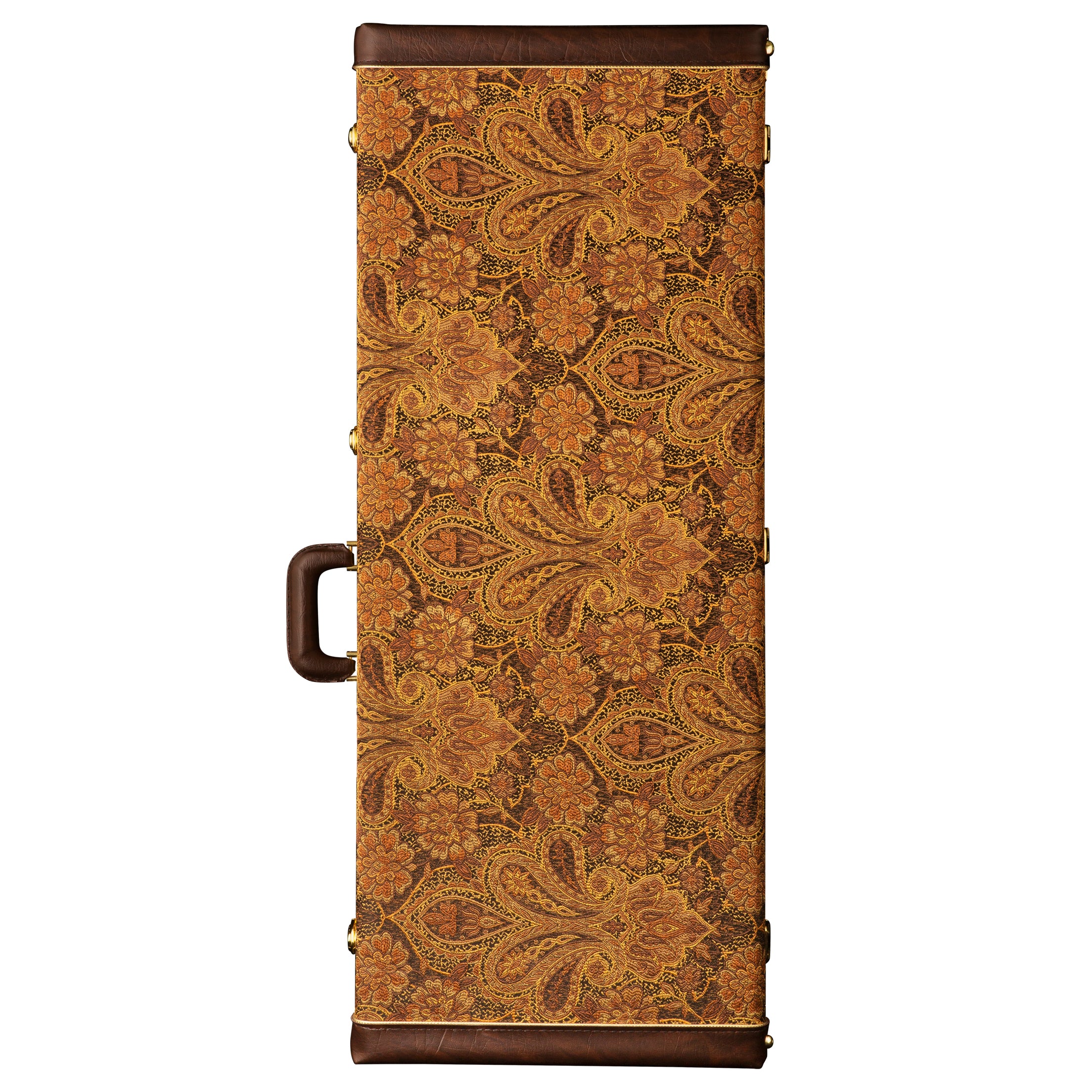 PRS Multi-Fit Guitar Case - Brown Paisley with Brown Interior - HIENDGUITAR   PRS hard case