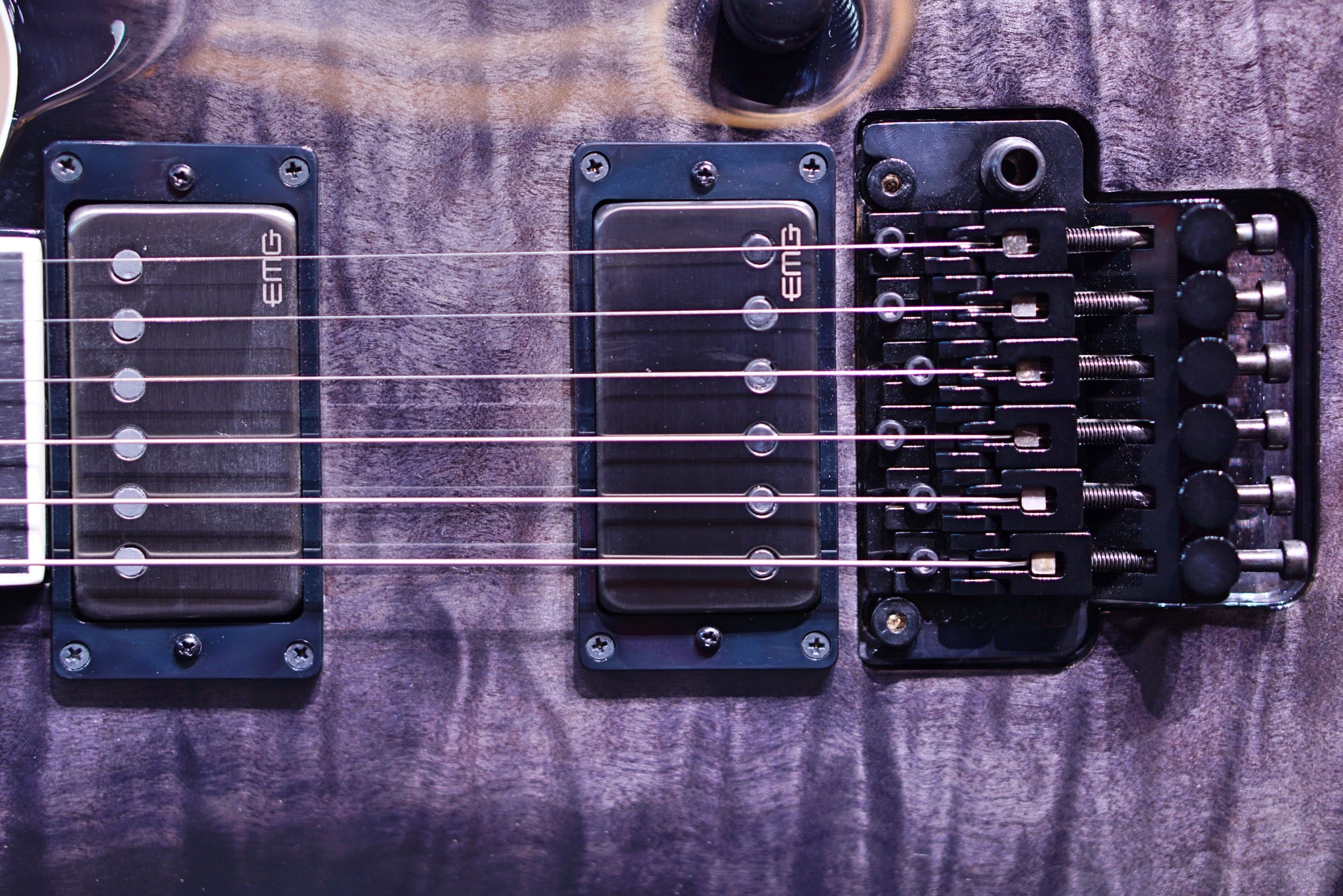 ESP E-II HORIZON FR-II/EMG SEE THRU BLACK ES7034213 - HIENDGUITAR E-II GUITAR