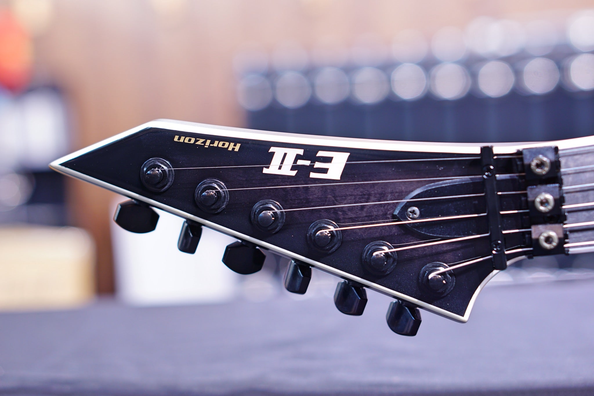 ESP E-II HORIZON FR-II/EMG SEE THRU BLACK ES7034213 - HIENDGUITAR E-II GUITAR