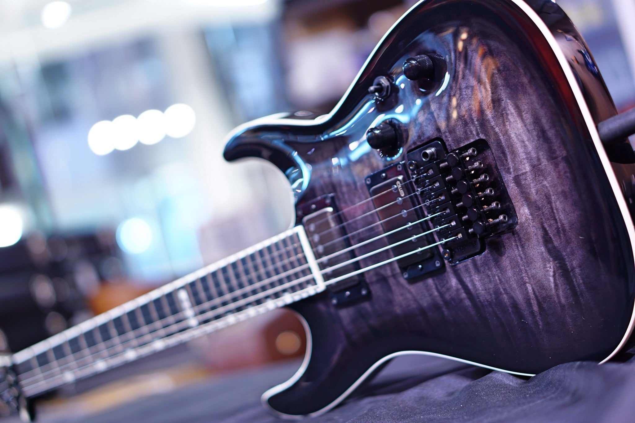 ESP E-II HORIZON FR-II/EMG SEE THRU BLACK ES7034213 - HIENDGUITAR E-II GUITAR