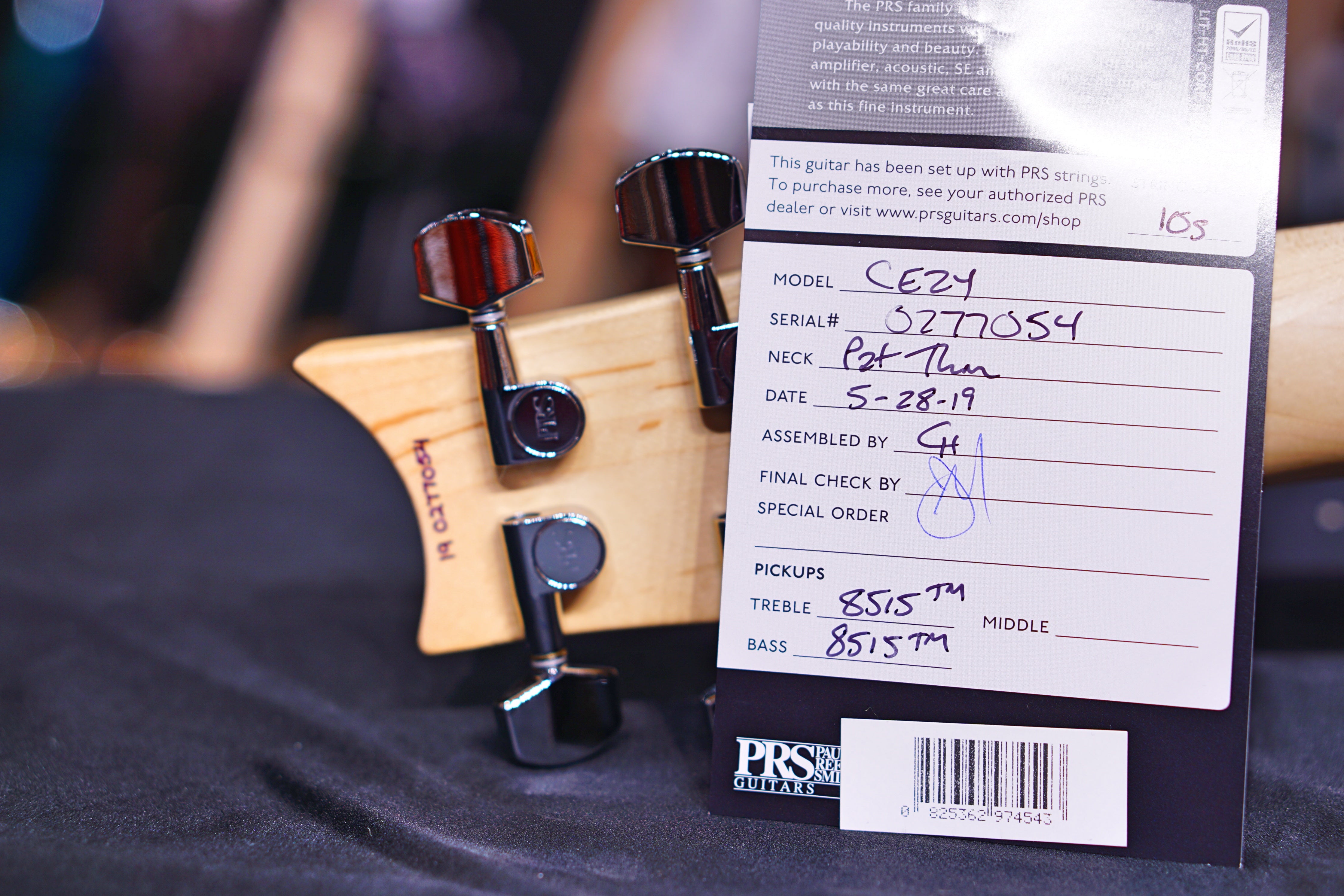 PRS CE24 Amber smokeburst 190277054 - HIENDGUITAR PRS GUITAR