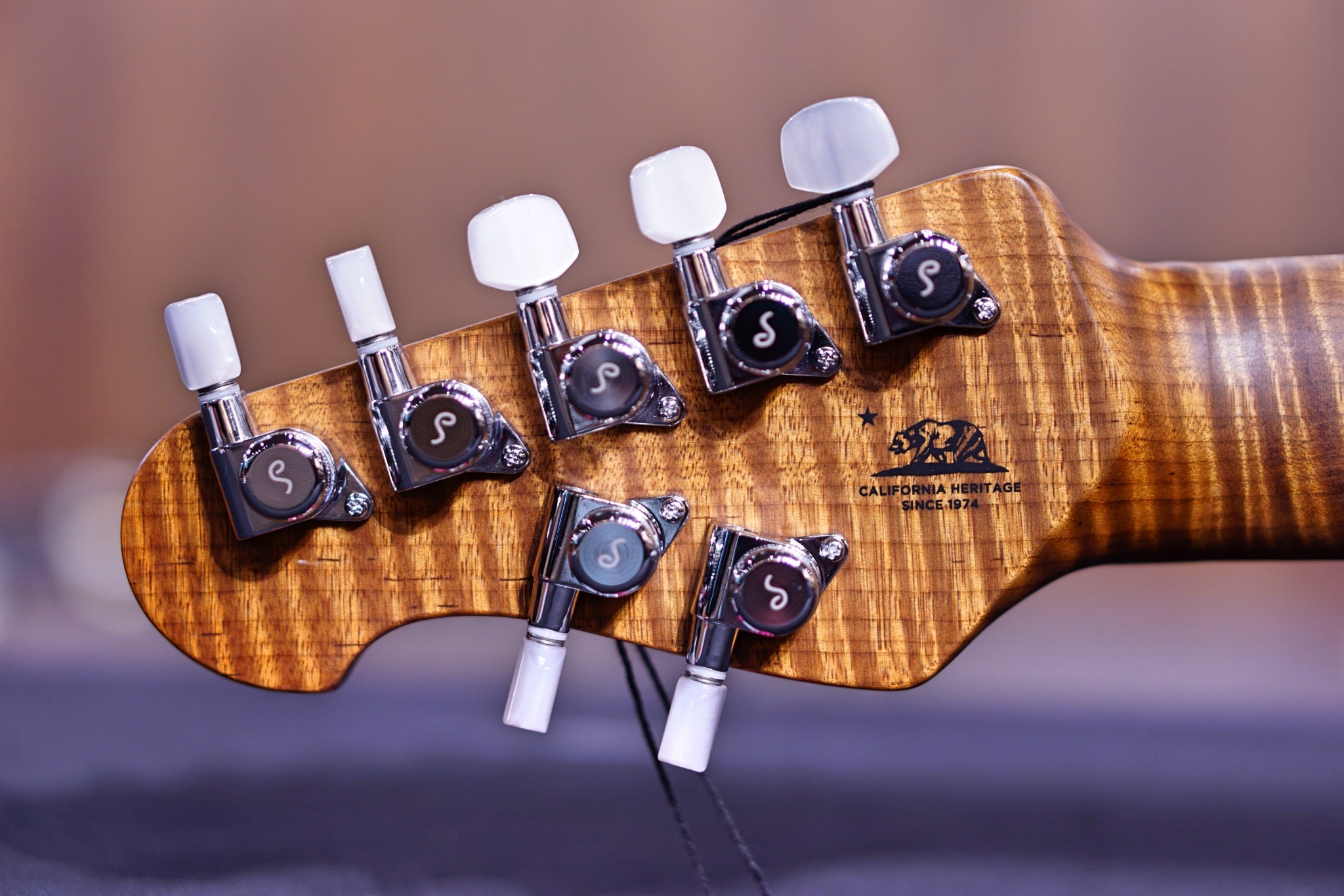 Musicman JP15 7-String - Cerulean Paradise Flame - Roasted Maple F94627 - HIENDGUITAR Musicman GUITAR