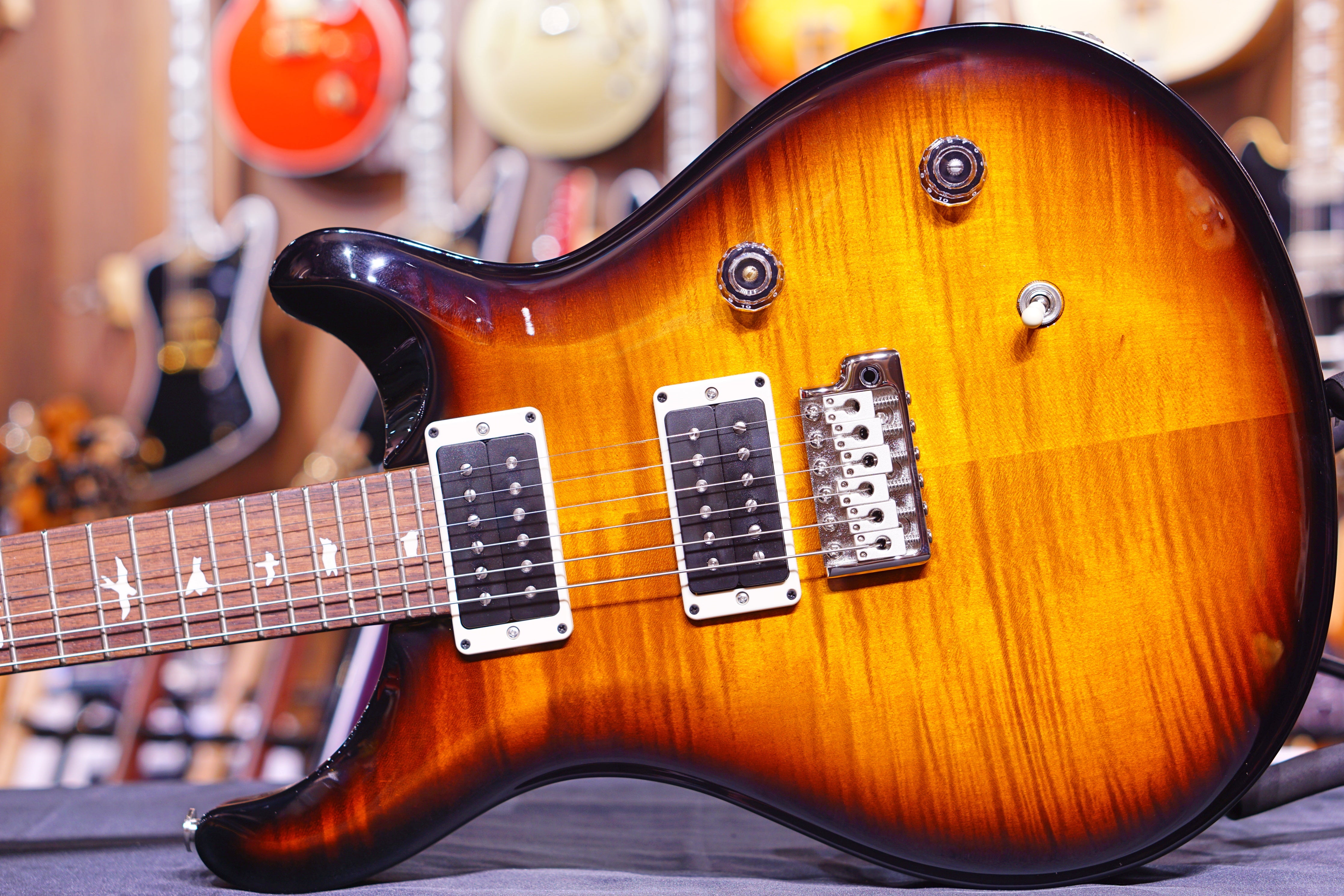 PRS CE24 Amber smokeburst 190277054 - HIENDGUITAR PRS GUITAR