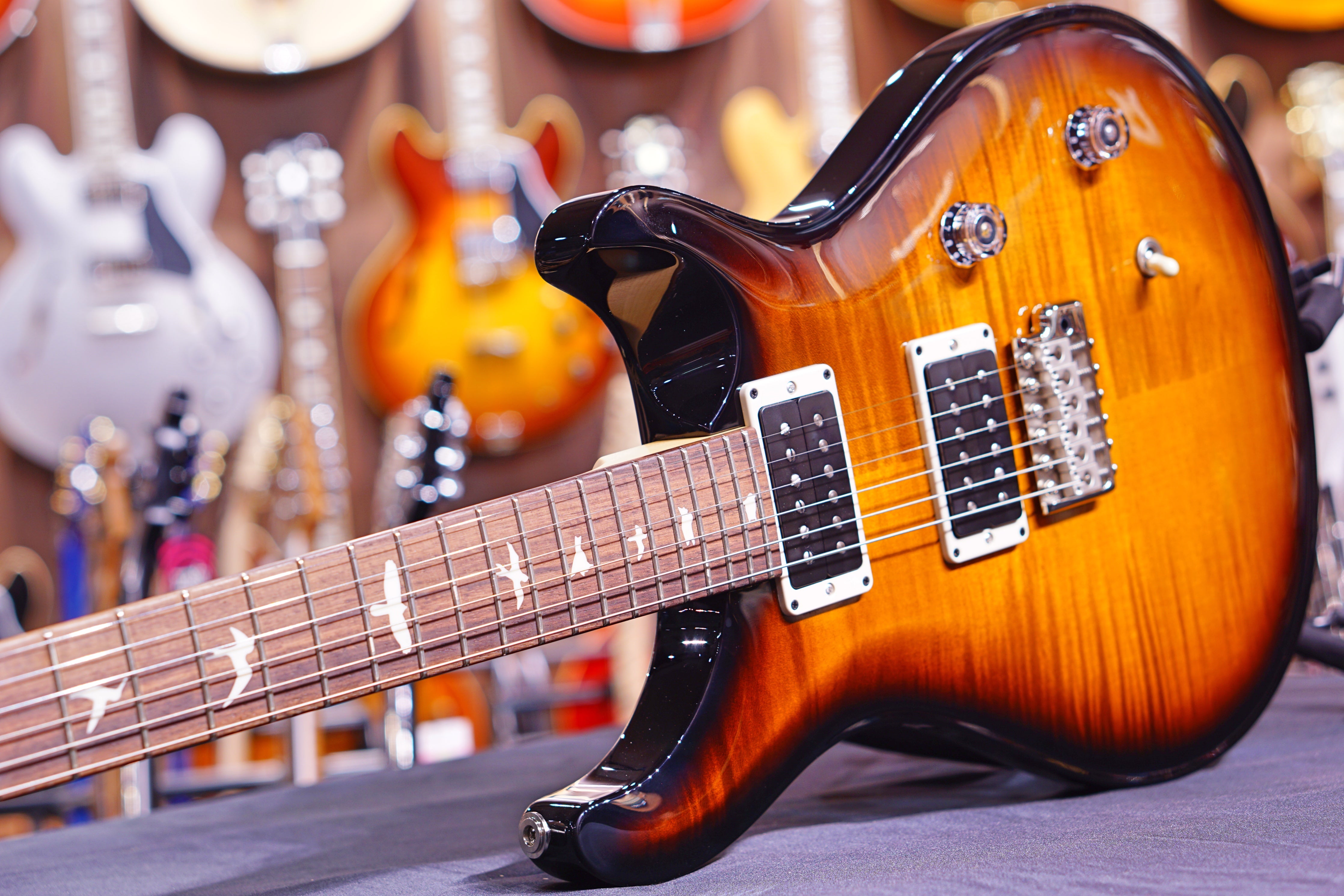 PRS CE24 Amber smokeburst 190277054 - HIENDGUITAR PRS GUITAR