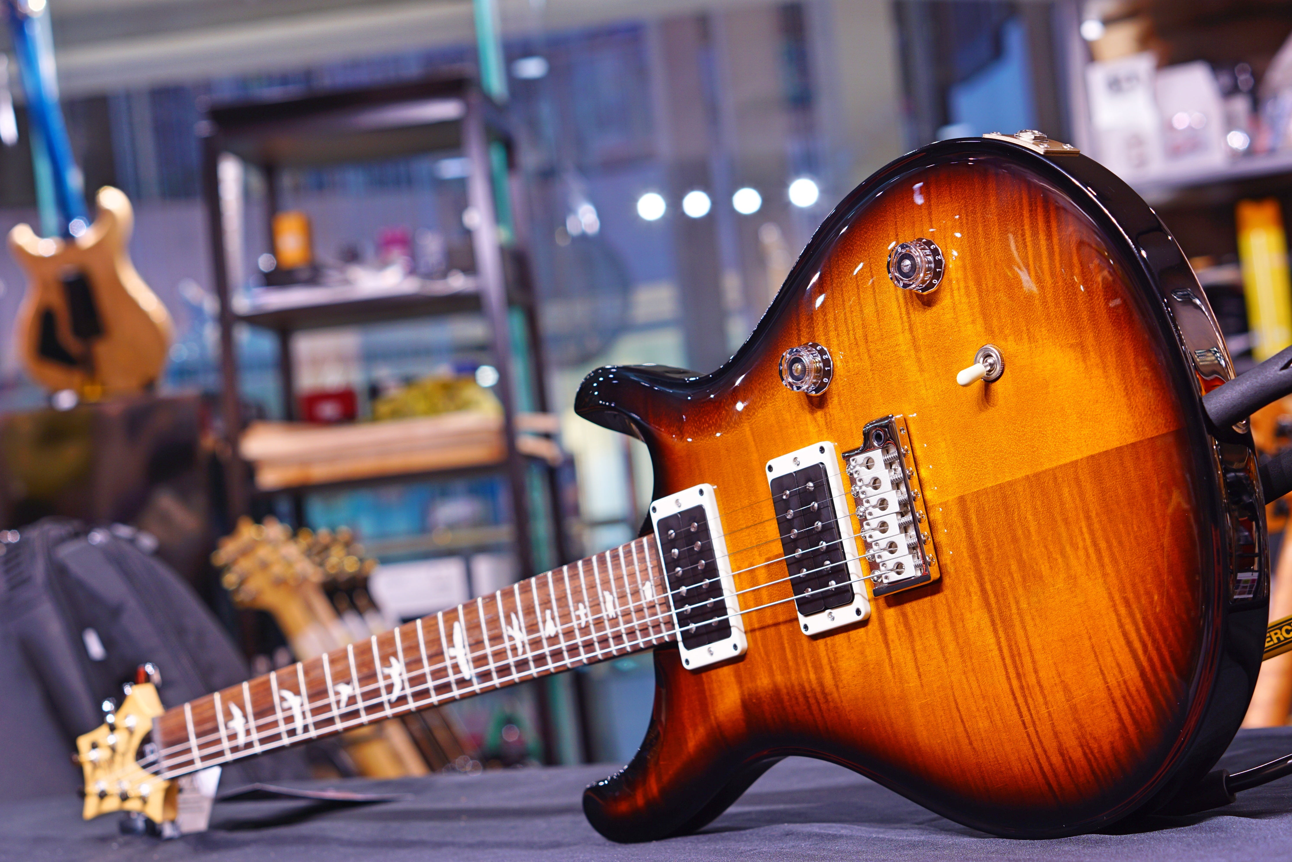 PRS CE24 Amber smokeburst 190277054 - HIENDGUITAR PRS GUITAR