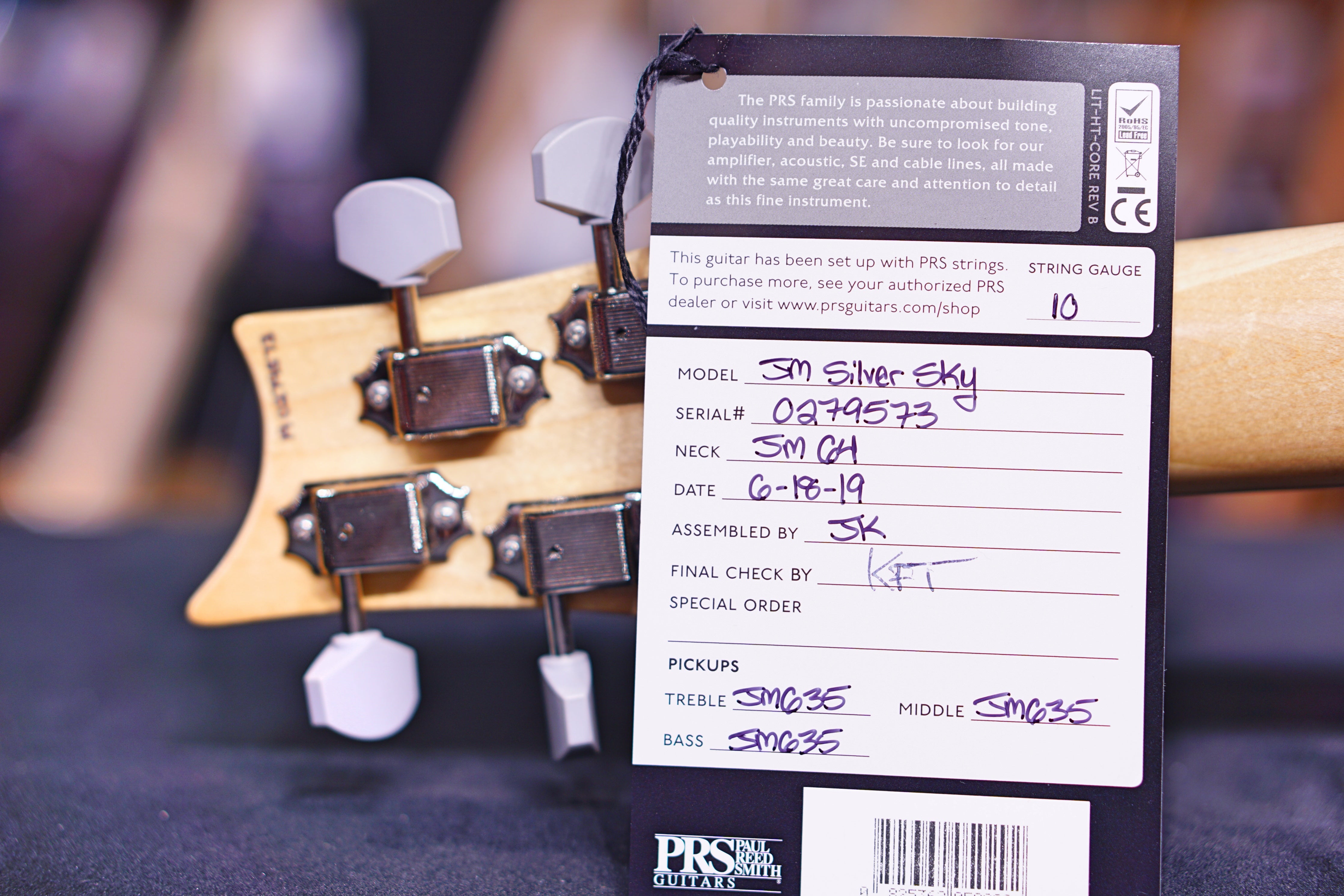 PRS John Mayer Silver Sky - Orion Green - HIENDGUITAR PRS GUITAR