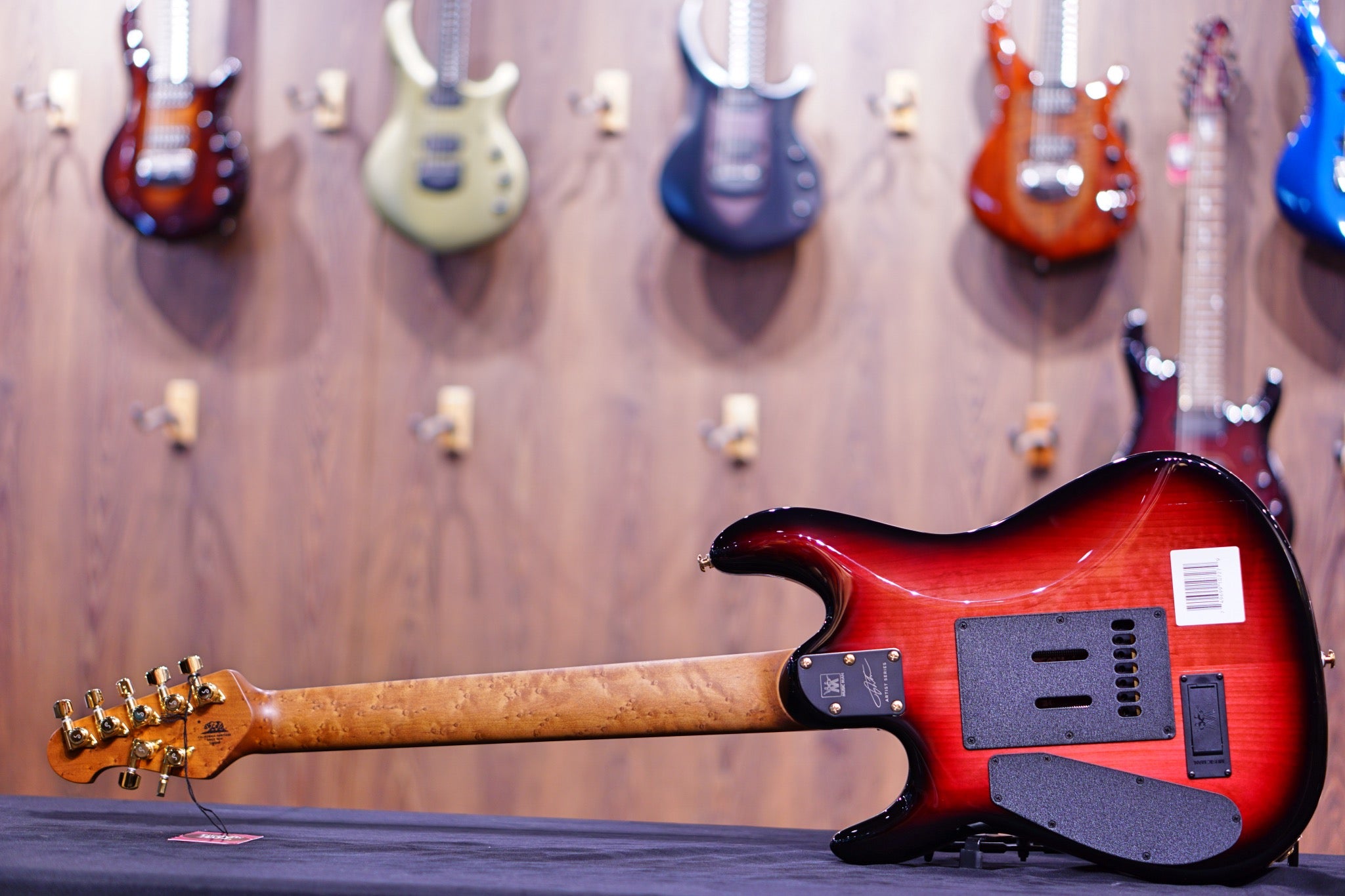 Ernie Ball Music man Cutlass HH Trem - 7 String - Jason Richardson - Rorschach Red - S06999 - HIENDGUITAR Musicman GUITAR