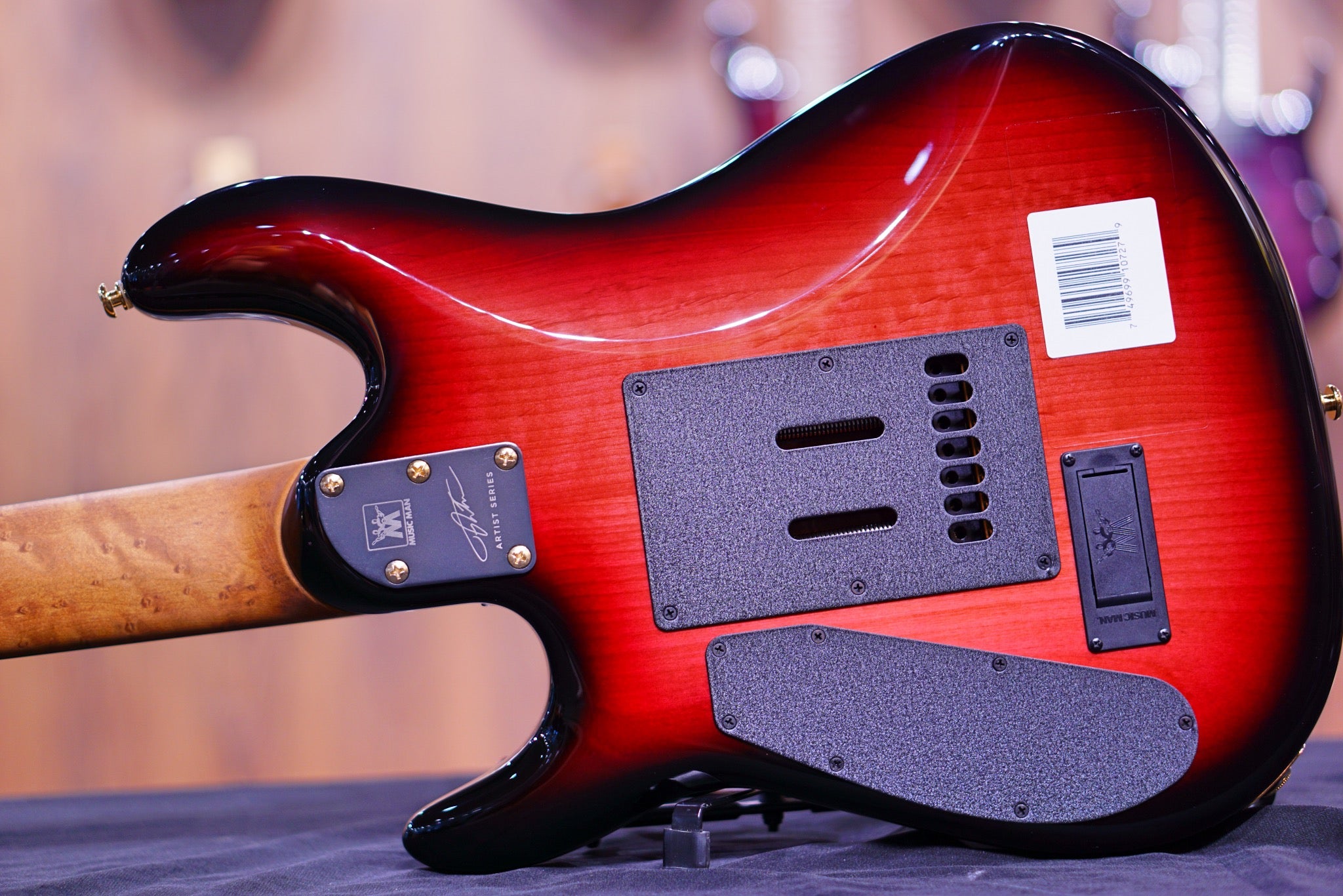 Ernie Ball Music man Cutlass HH Trem - 7 String - Jason Richardson - Rorschach Red - S06999 - HIENDGUITAR Musicman GUITAR