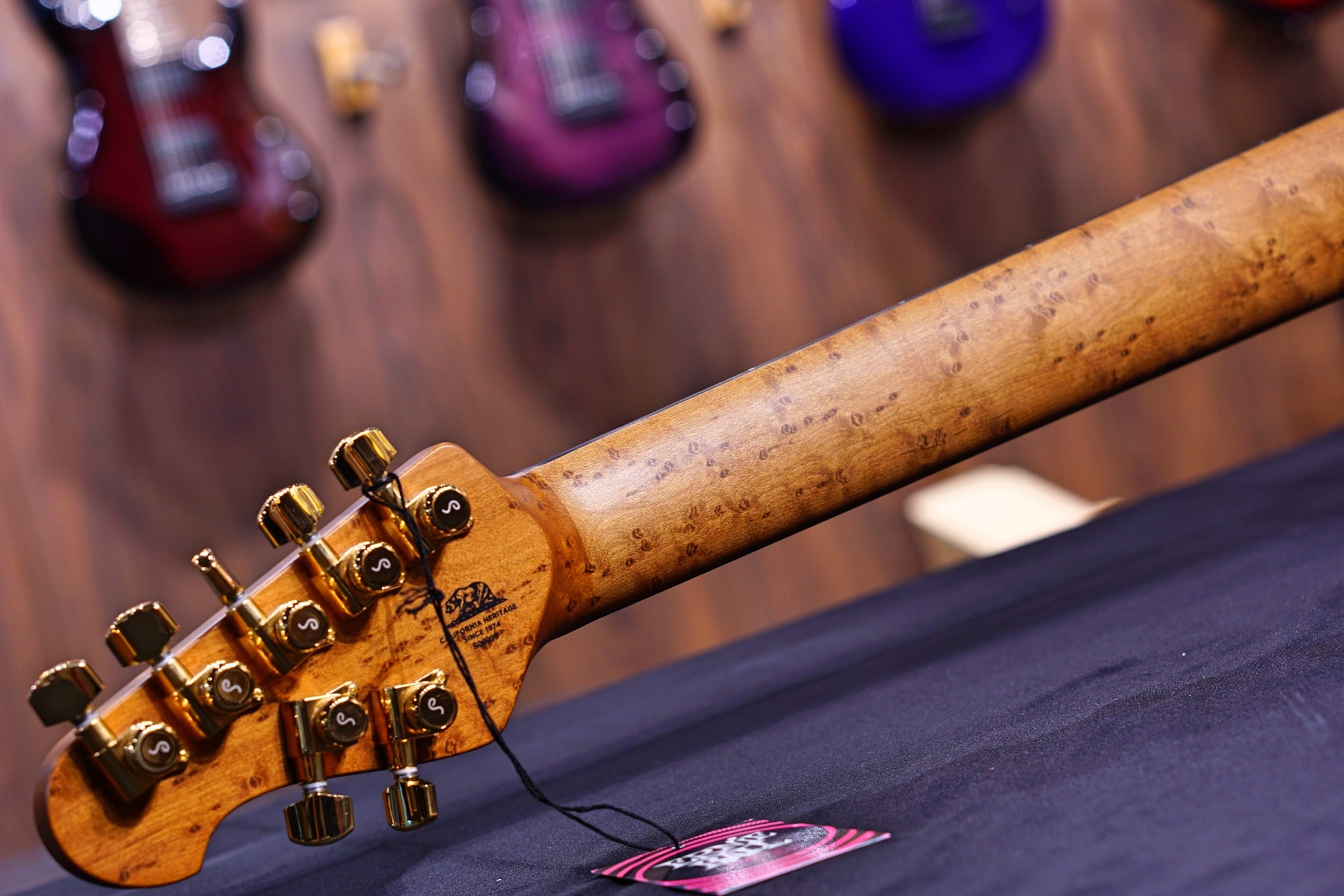 Ernie Ball Music man Cutlass HH Trem - 7 String - Jason Richardson - Rorschach Red - S06999 - HIENDGUITAR Musicman GUITAR