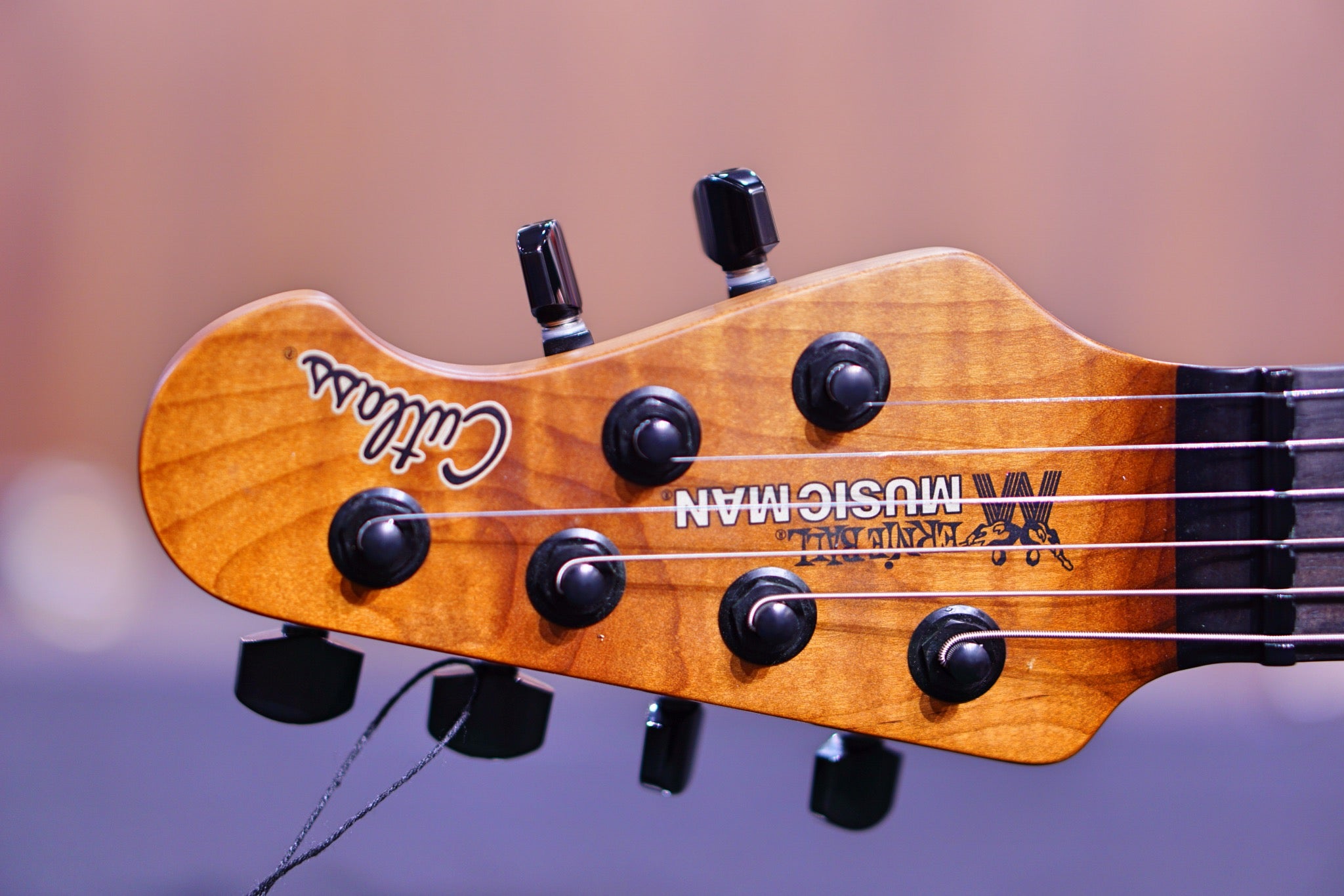 Ernie Ball Music man Cutlass HH Trem - 6 String - Jason Richardson - Burl Top S06888 - HIENDGUITAR Musicman GUITAR