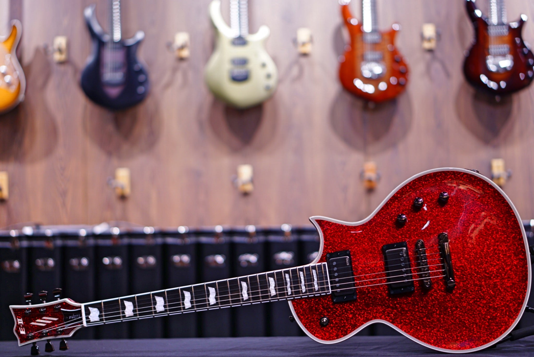 ESP E-II ECLIPSE DB RED SPARKLE ES2741203 - HIENDGUITAR E-II GUITAR