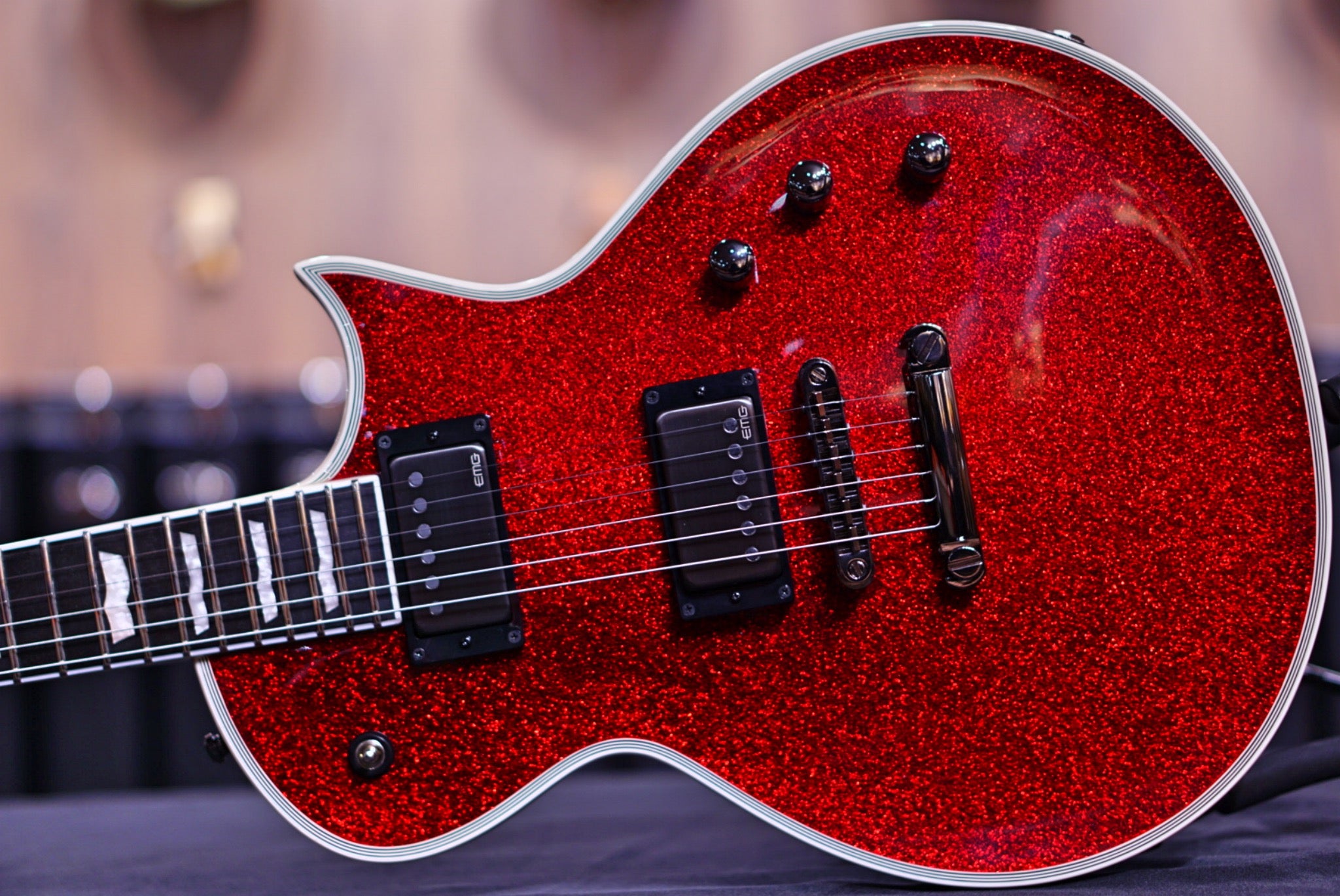 ESP E-II ECLIPSE DB RED SPARKLE ES2741203 - HIENDGUITAR E-II GUITAR