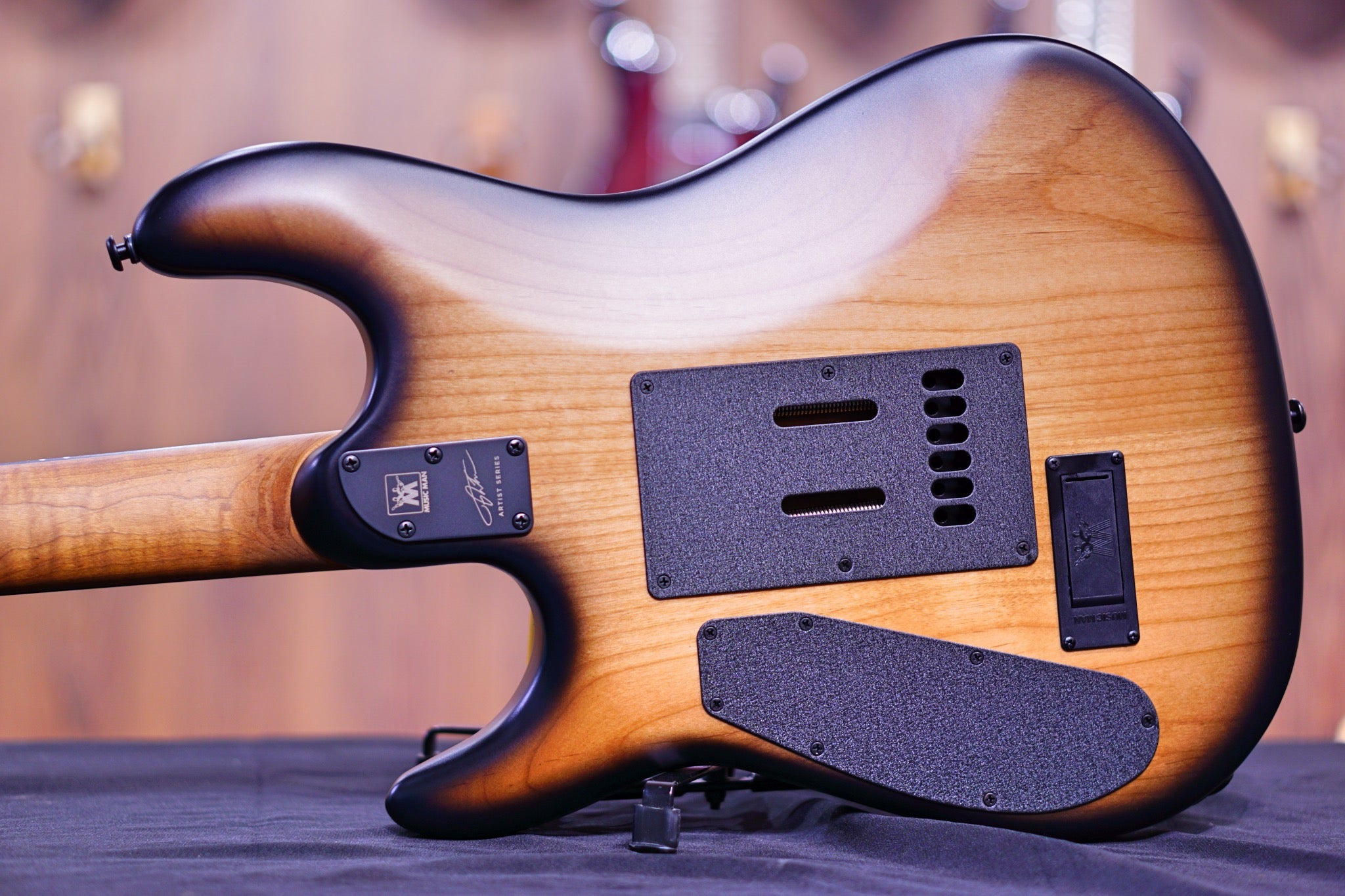 Ernie Ball Music man Cutlass HH Trem - 6 String - Jason Richardson - Burl Top S06888 - HIENDGUITAR Musicman GUITAR