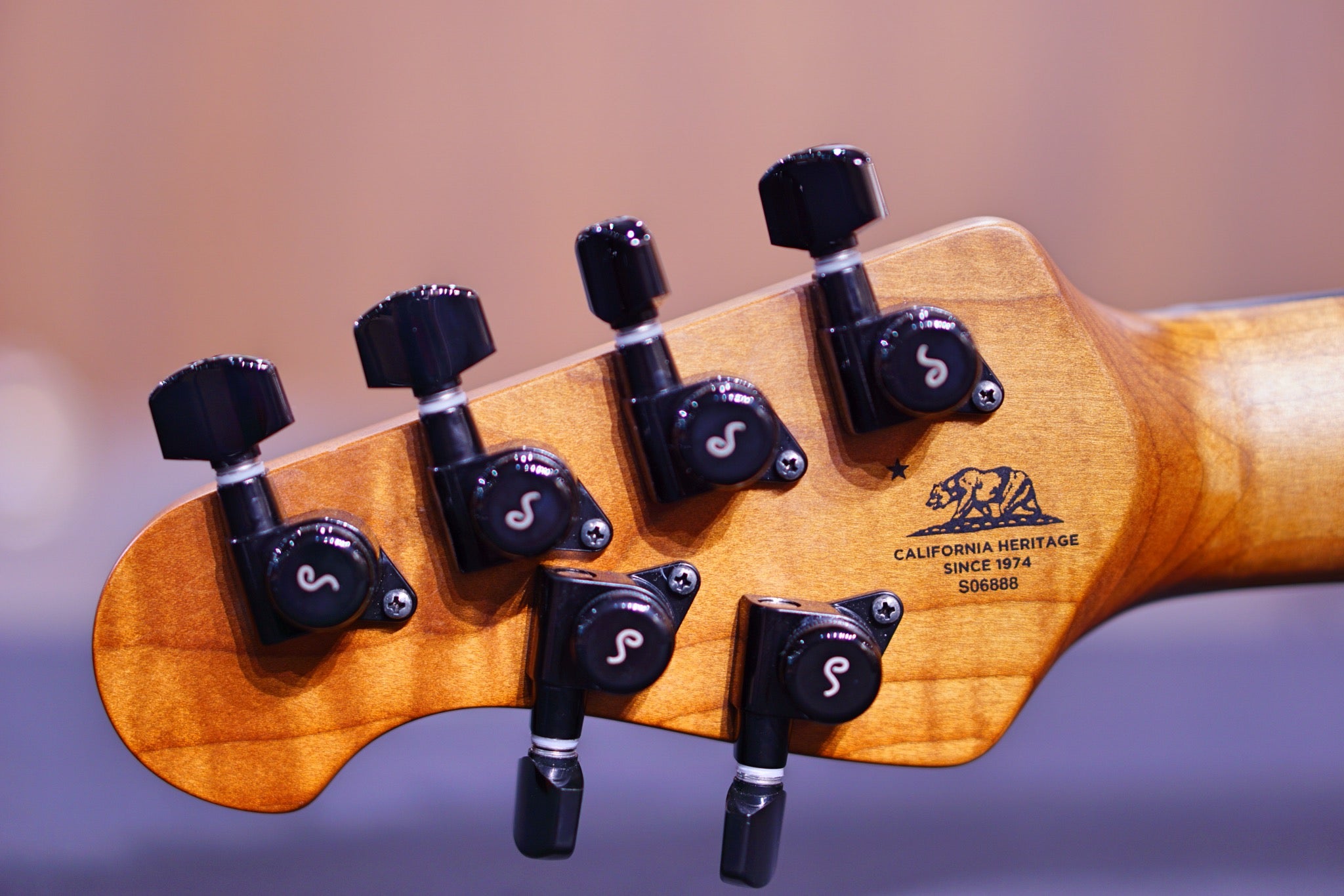 Ernie Ball Music man Cutlass HH Trem - 6 String - Jason Richardson - Burl Top S06888 - HIENDGUITAR Musicman GUITAR