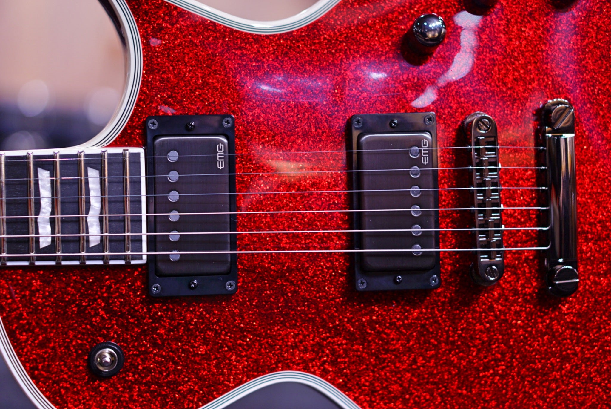 ESP E-II ECLIPSE DB RED SPARKLE ES2741203 - HIENDGUITAR E-II GUITAR