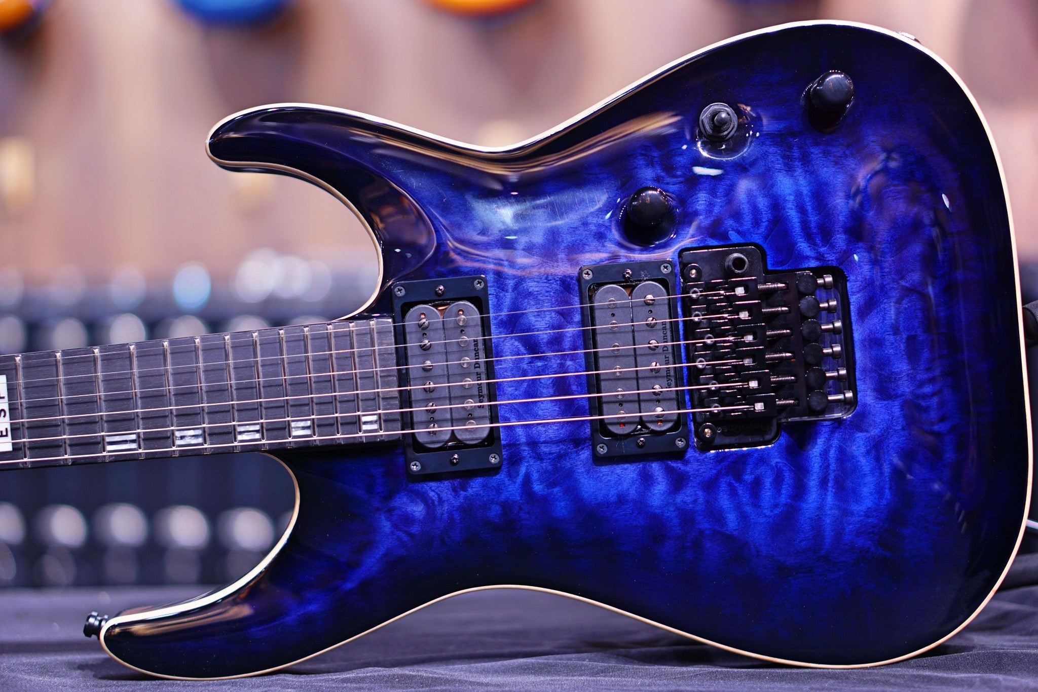 ESP E-II HORIZON FR quilt maple reindeer blue - HIENDGUITAR E-II guitar