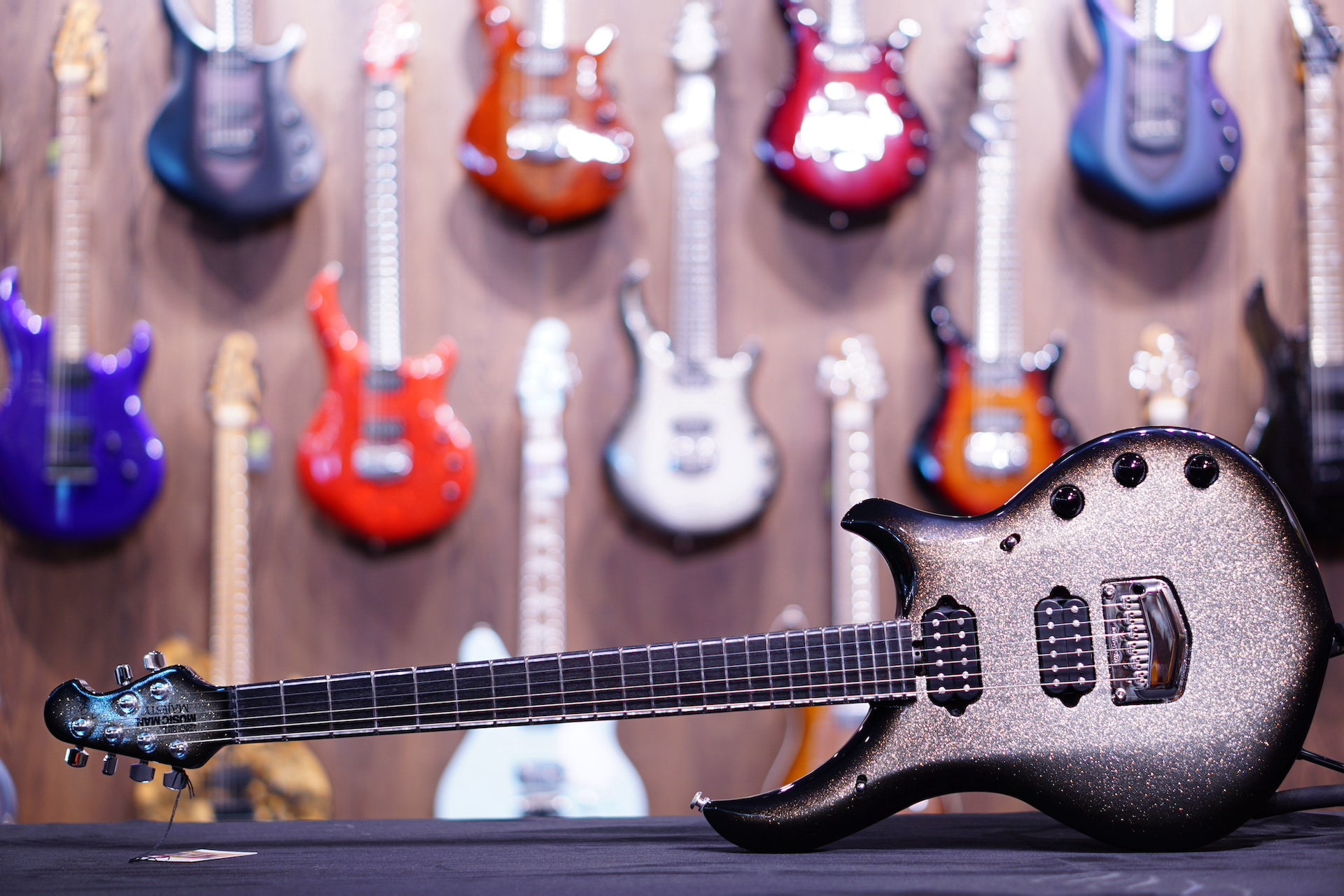 Music Man John Petrucci Majesty Bfr - Charred Silver M08215 - HIENDGUITAR Musicman GUITAR