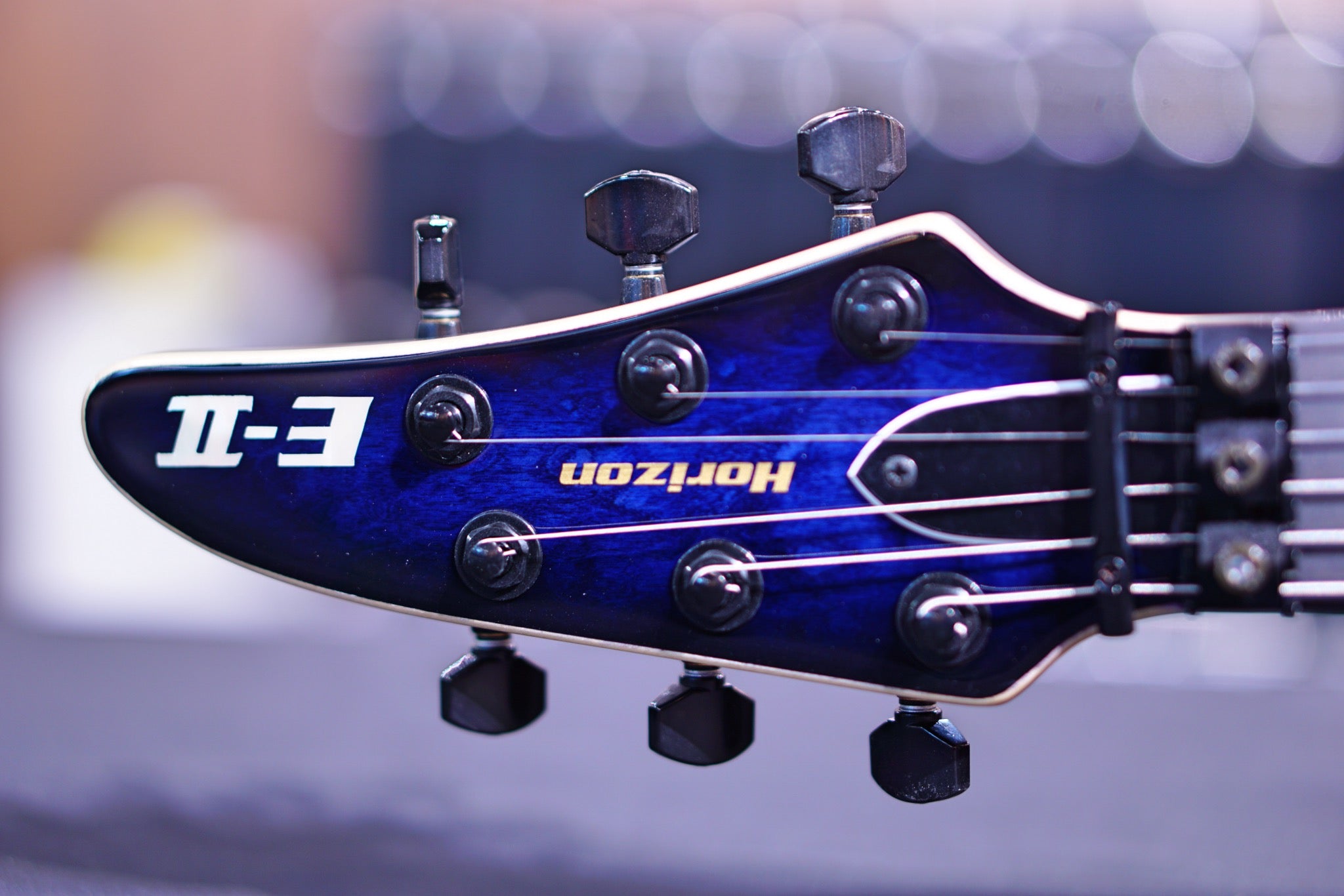 ESP E-II HORIZON FR quilt maple reindeer blue - HIENDGUITAR E-II guitar