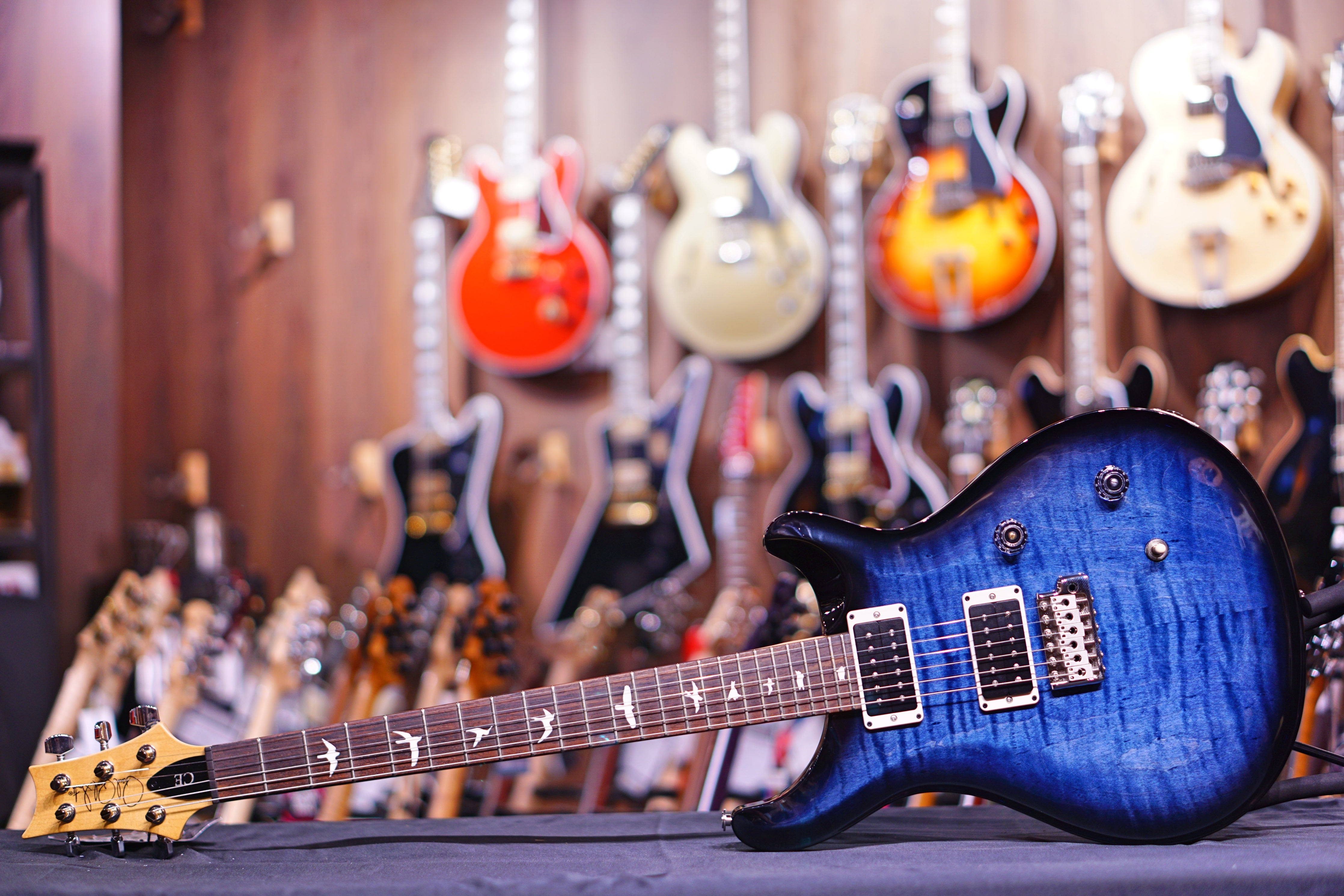 PRS CE24 Whale Blue Smokewrap burst 190275499 - HIENDGUITAR PRS GUITAR