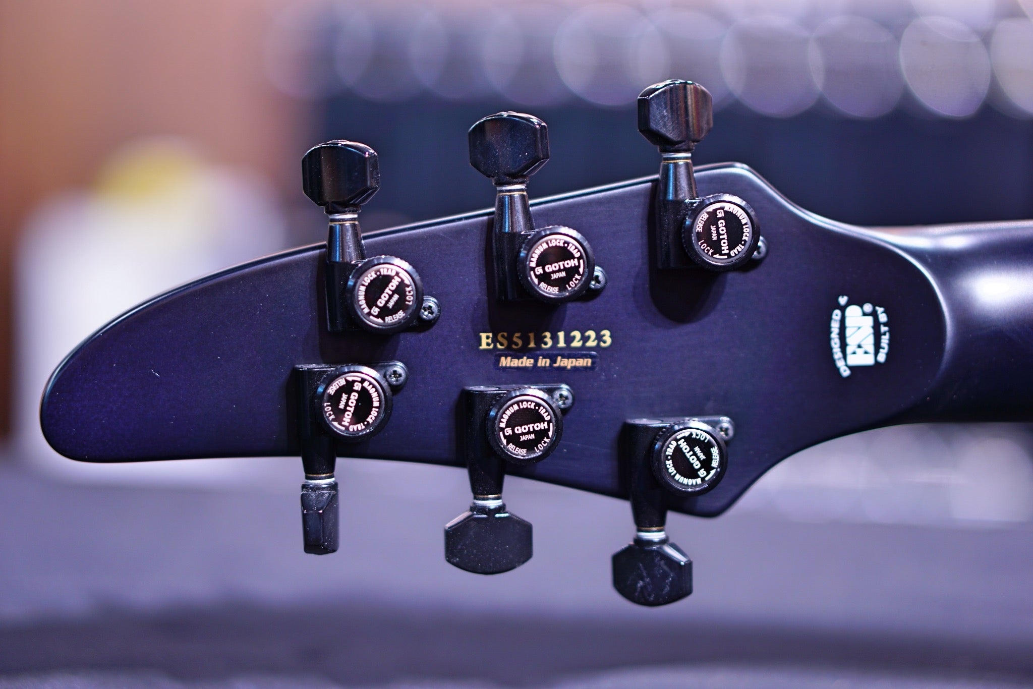 ESP E-II HORIZON FR quilt maple reindeer blue - HIENDGUITAR E-II guitar