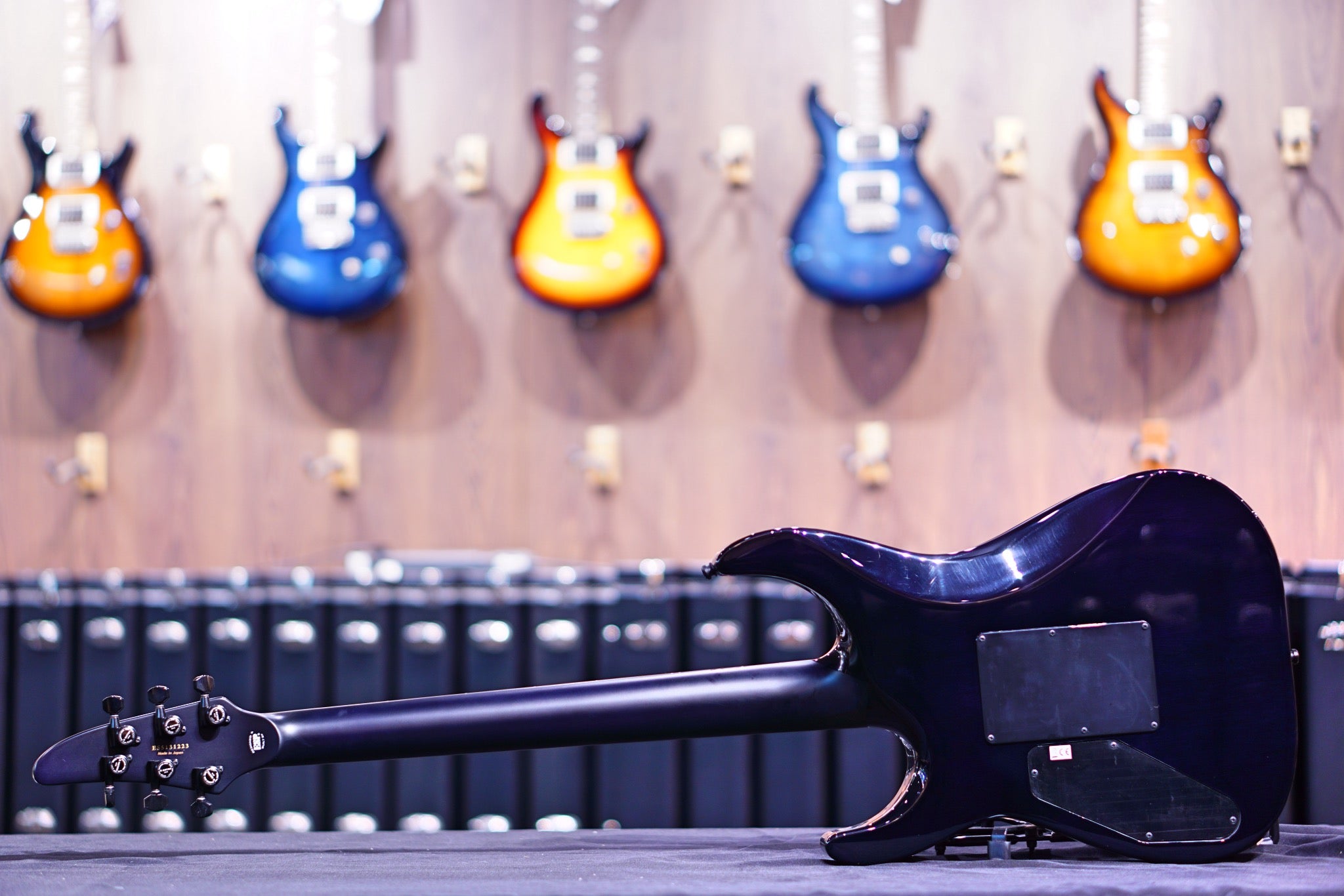 ESP E-II HORIZON FR quilt maple reindeer blue - HIENDGUITAR E-II guitar