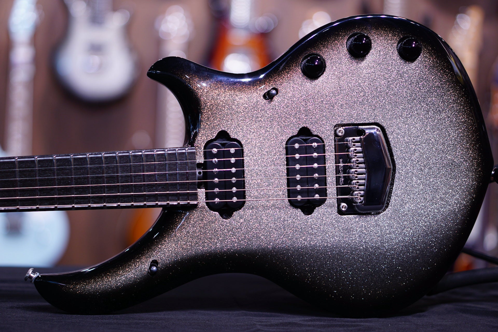 Music Man John Petrucci Majesty Bfr - Charred Silver M08263 - HIENDGUITAR Musicman GUITAR