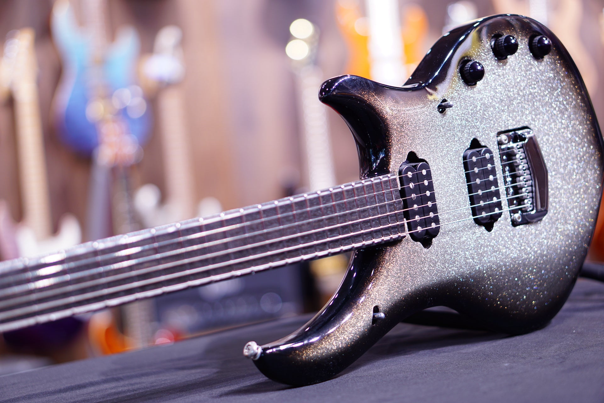 Music Man John Petrucci Majesty Bfr - Charred Silver M08263 - HIENDGUITAR Musicman GUITAR