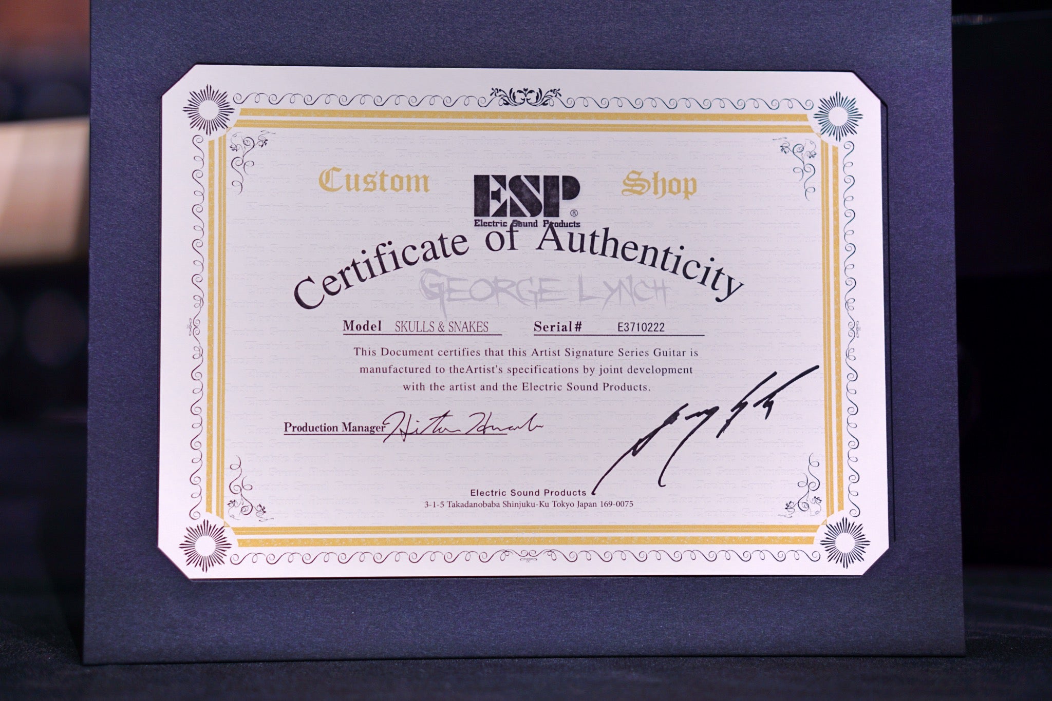 ESP George Lynch Signature Skull and Snakes E3710222 - HIENDGUITAR ESP GUITAR