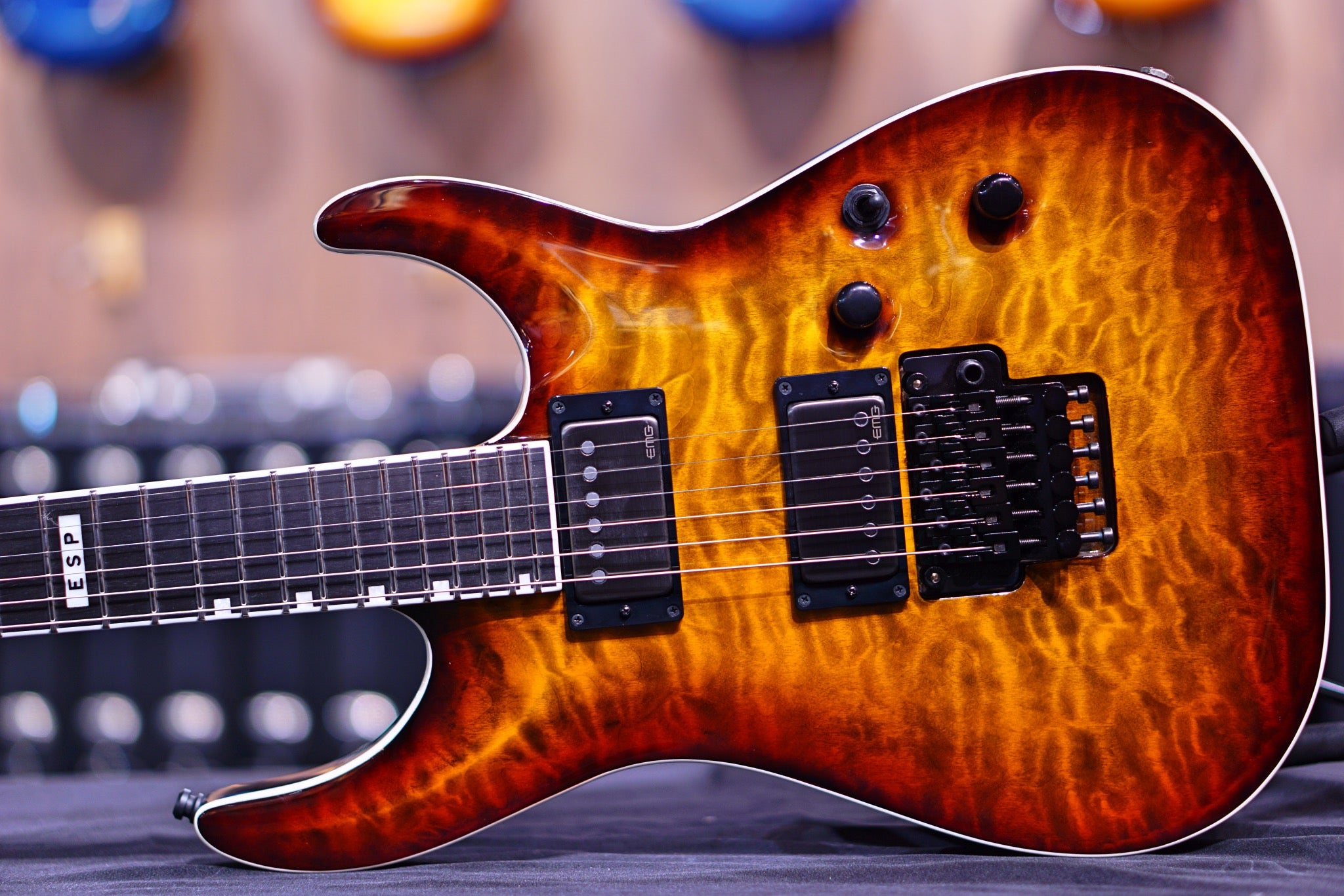 ESP E-II Horizon FR-II - Tigereye Sunburst ES6594213 - HIENDGUITAR E-II GUITAR
