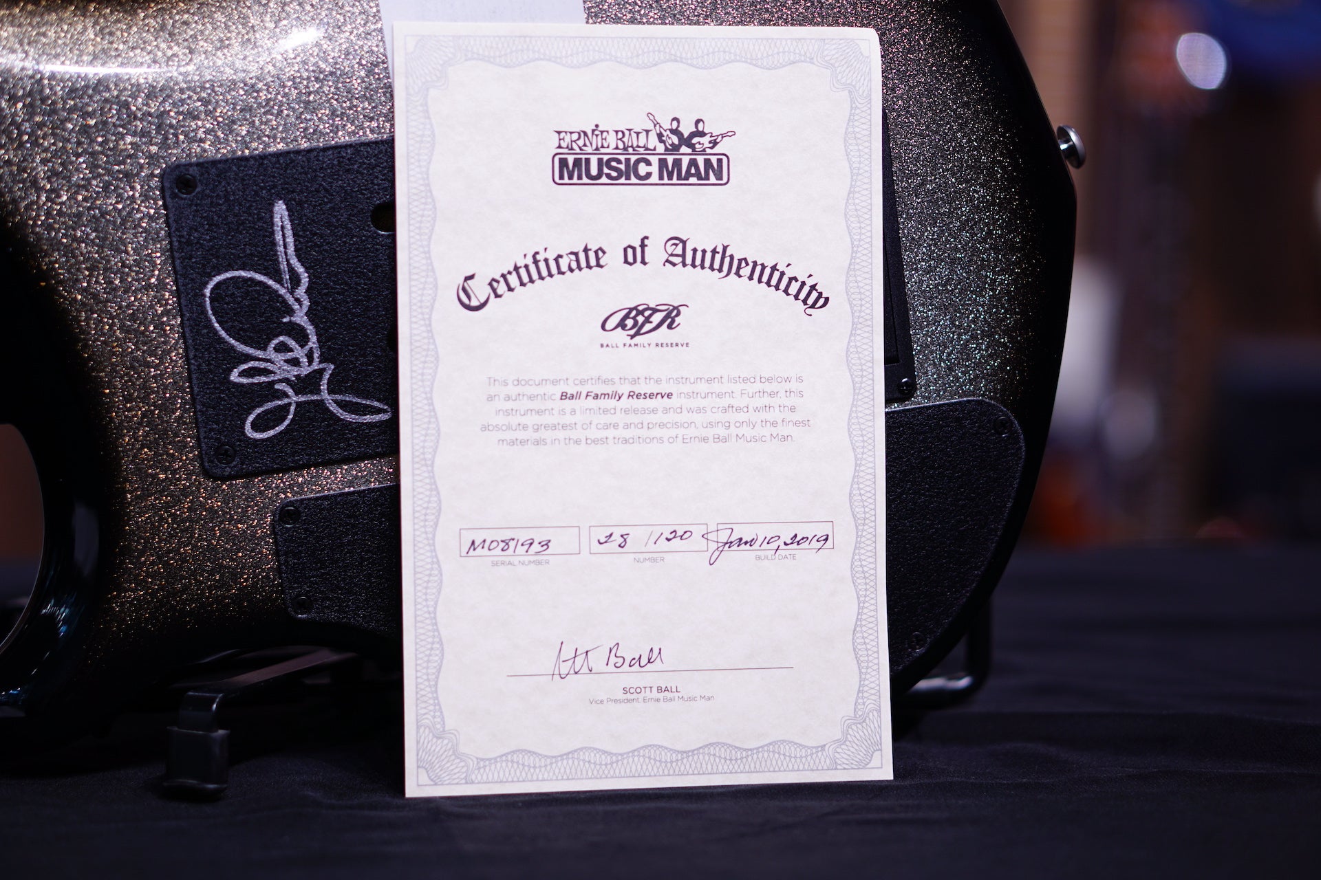 Music Man John Petrucci Majesty Bfr - Charred Silver M08193 - HIENDGUITAR Musicman GUITAR